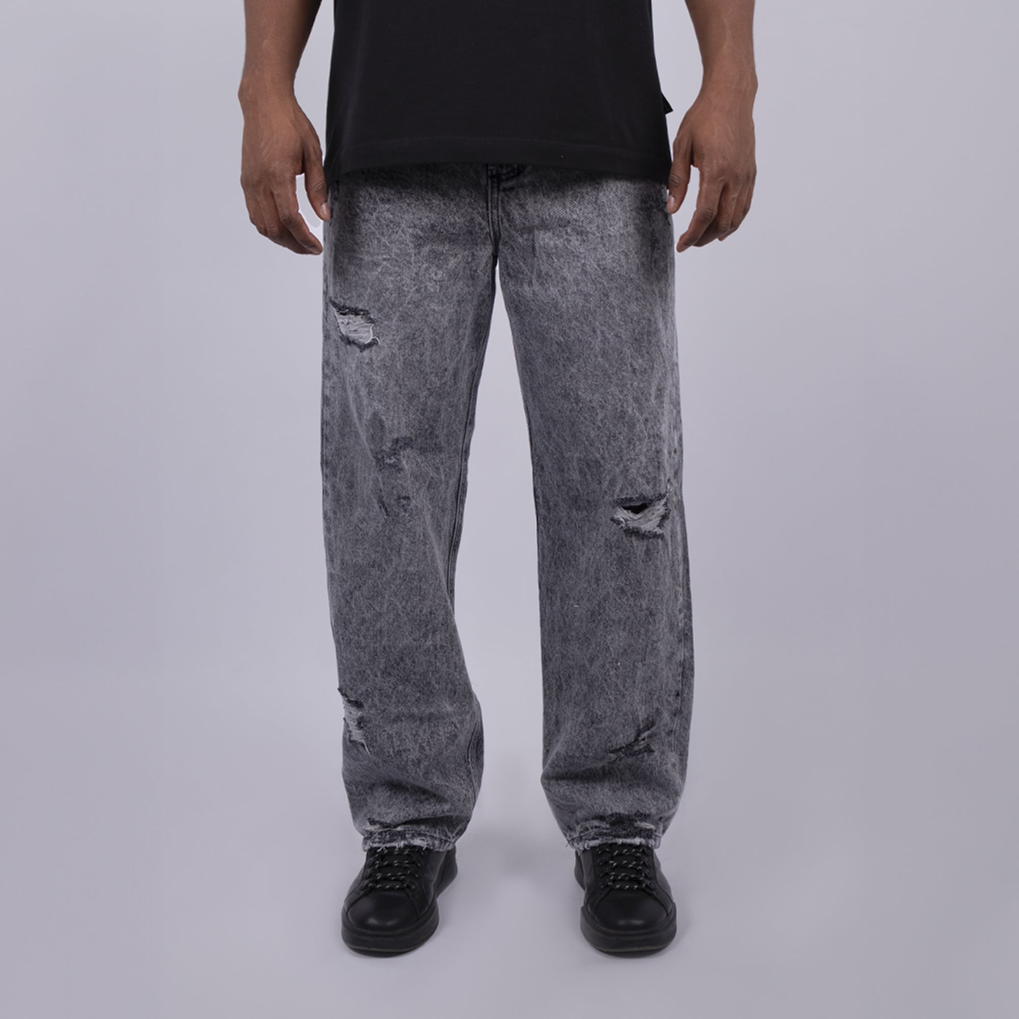 Jean hombre Baggy Gris