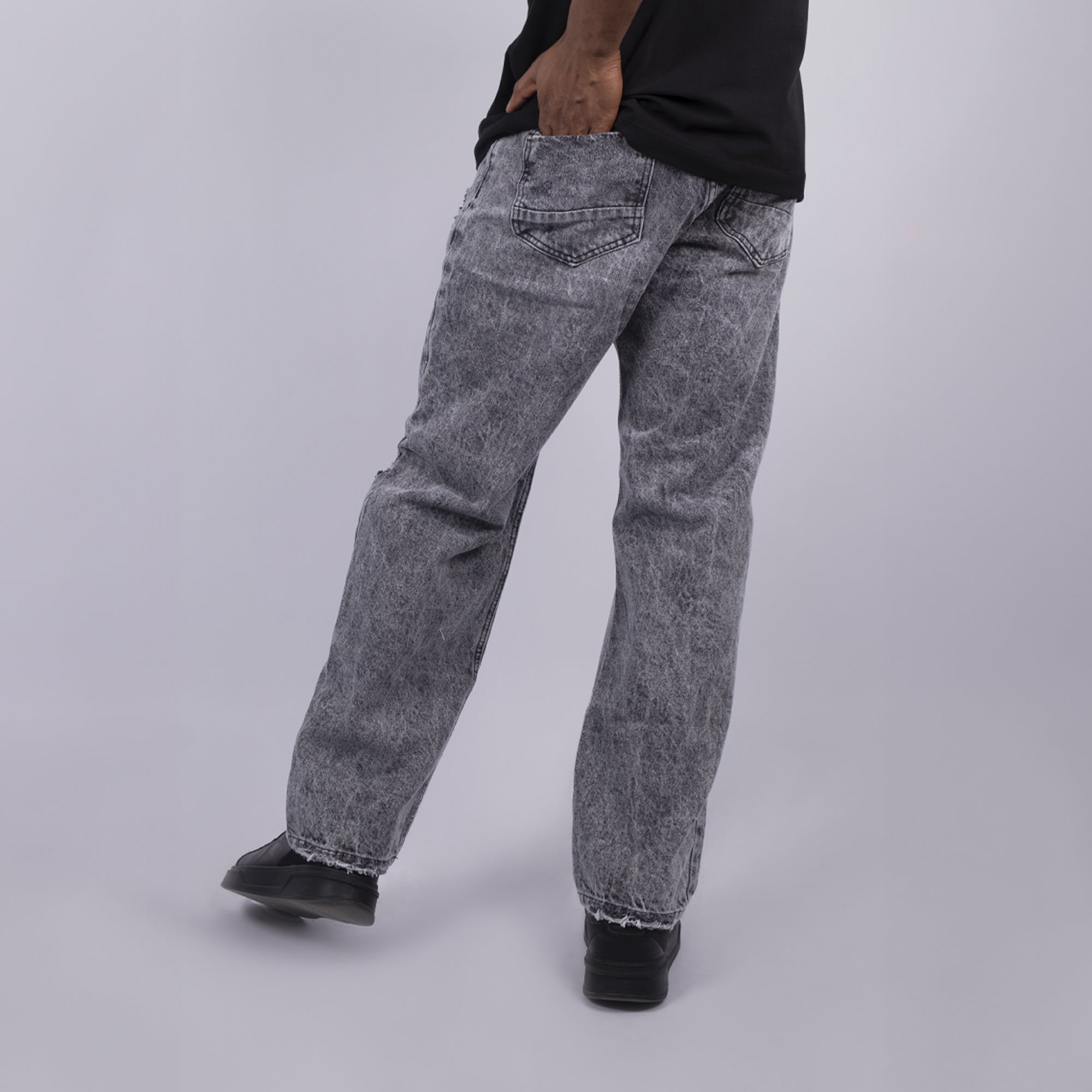 Jean hombre Baggy Gris