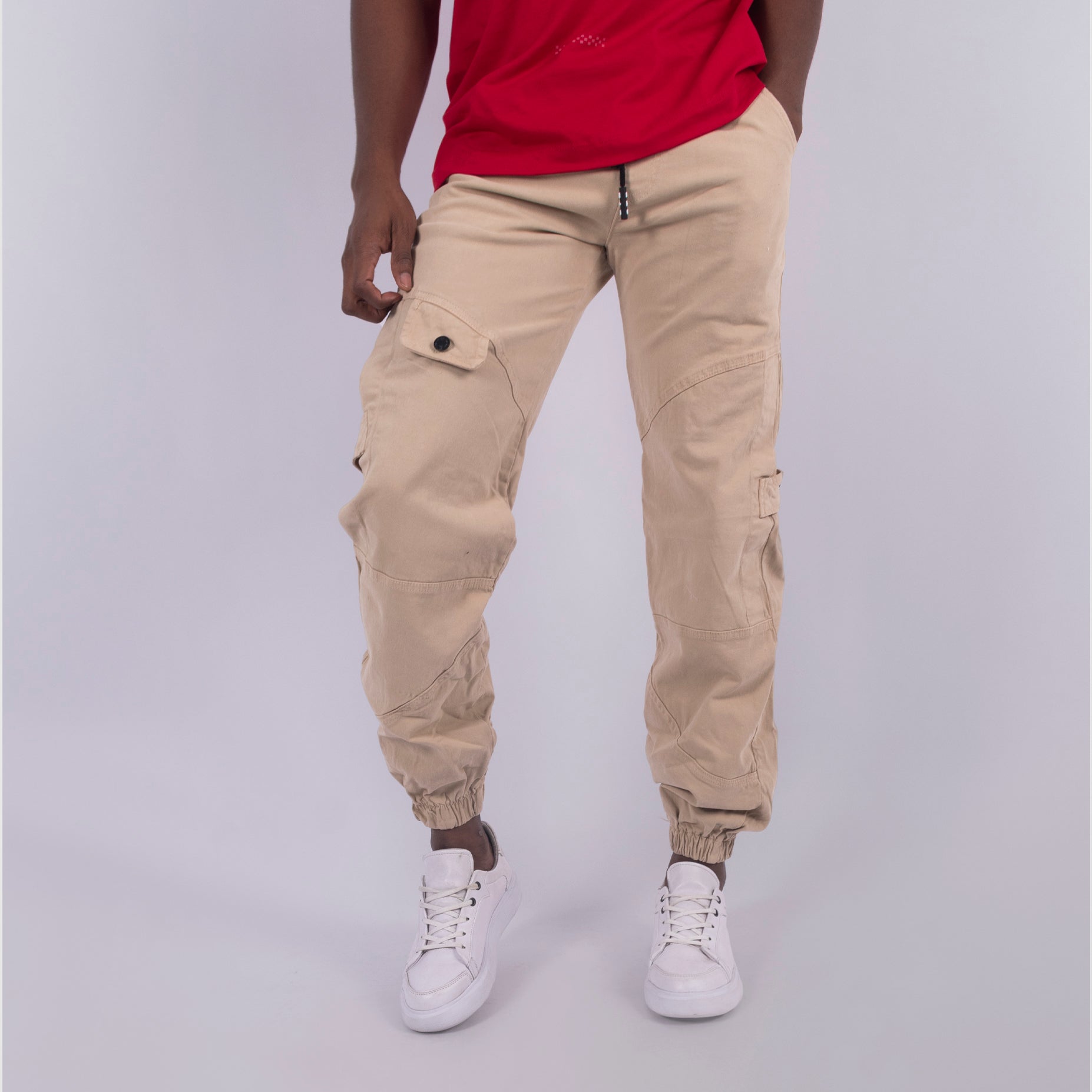 Jogger hombre Dril Beige