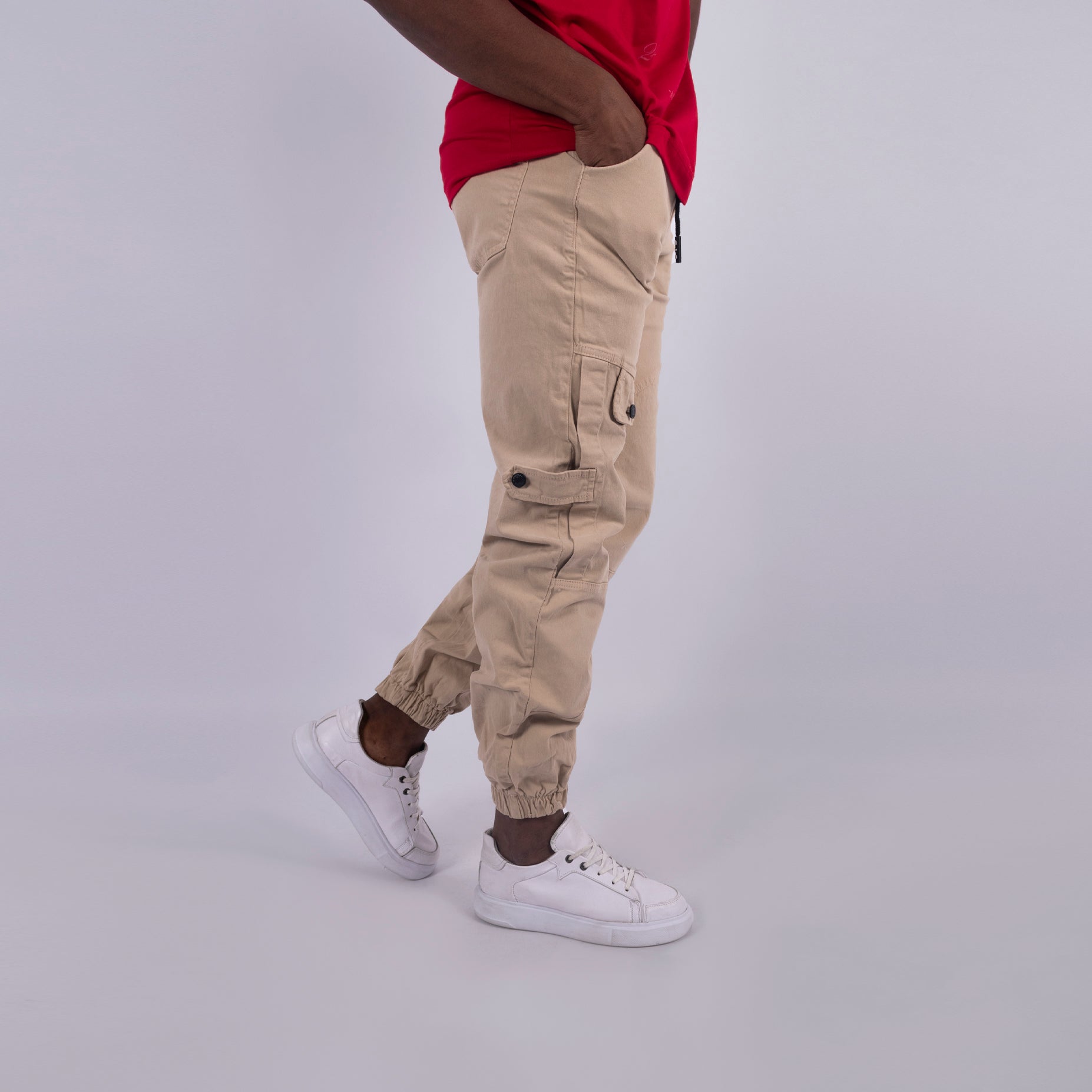 Jogger hombre Dril Beige