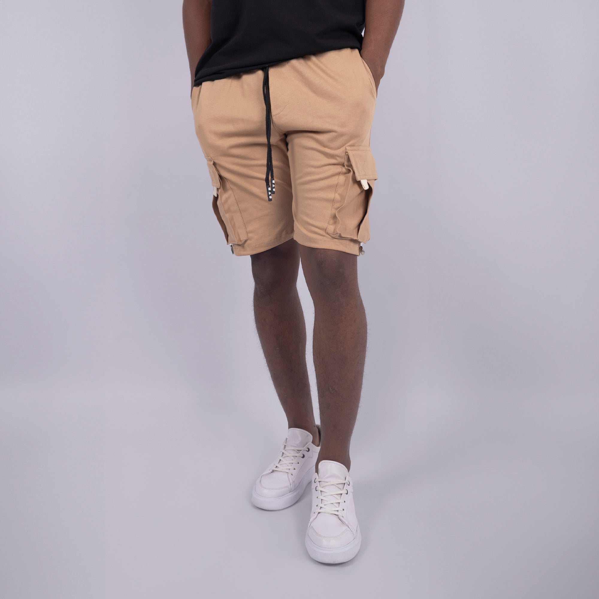 Pantaloneta hombre Cargo Camel