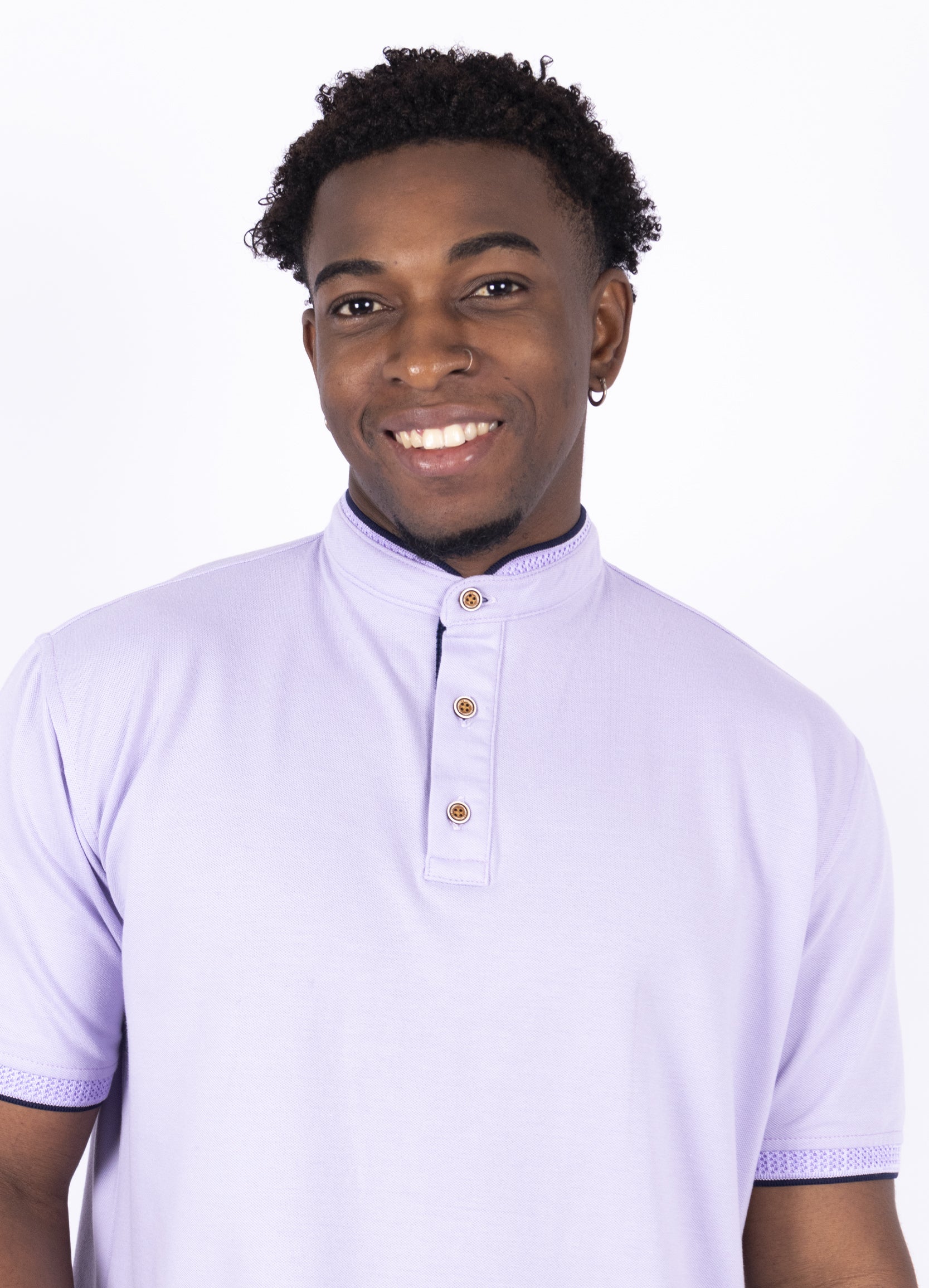 Polo hombre Básico lila