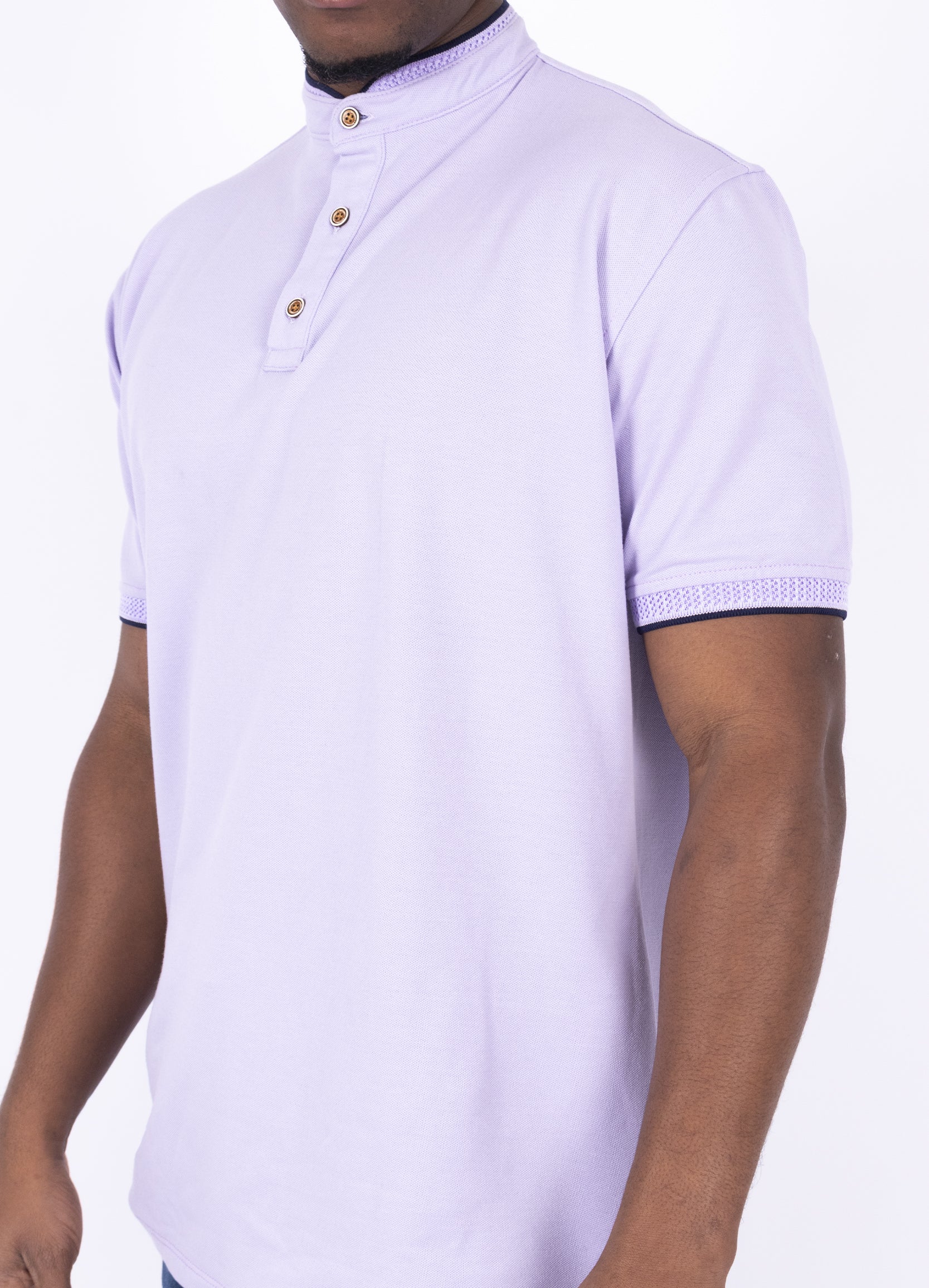 Polo hombre Básico lila