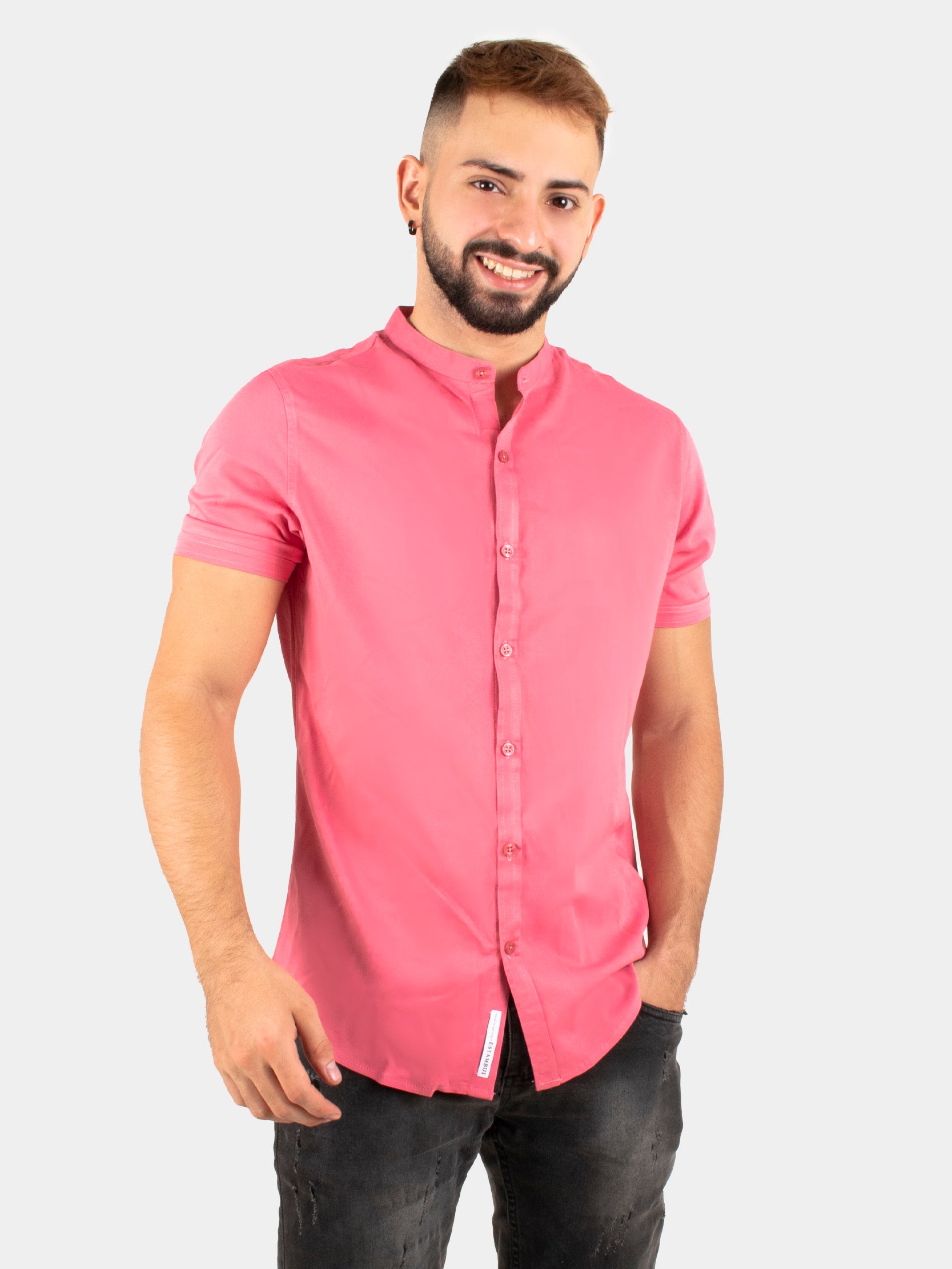 Camisa básica Estambul rubor