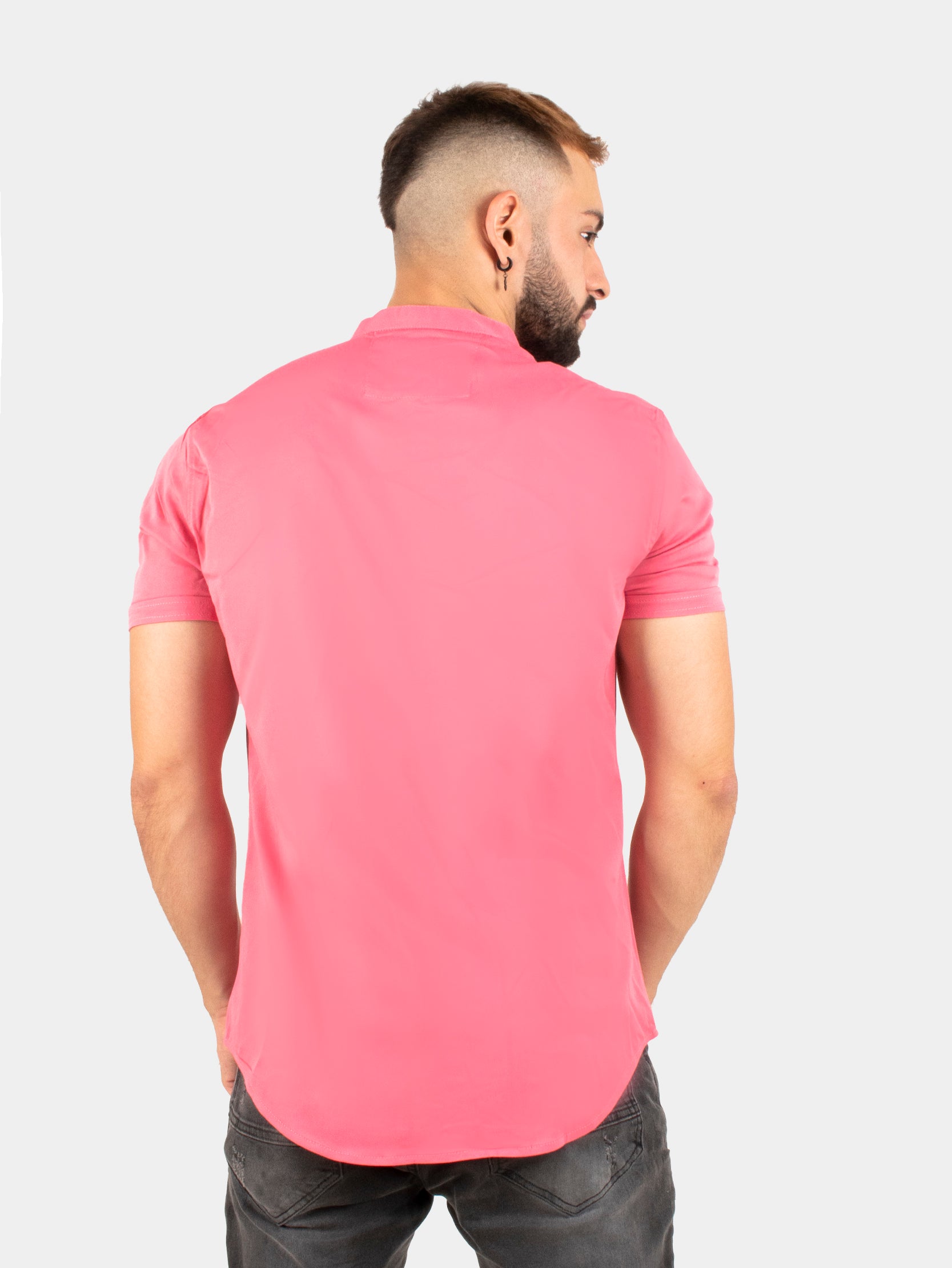 Camisa básica Estambul rubor