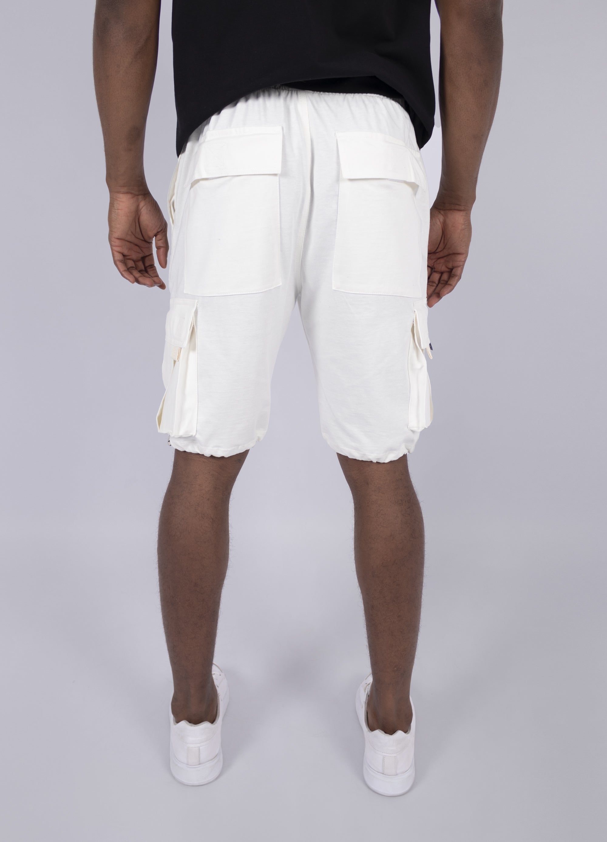 Pantaloneta hombre Cargo Blanca