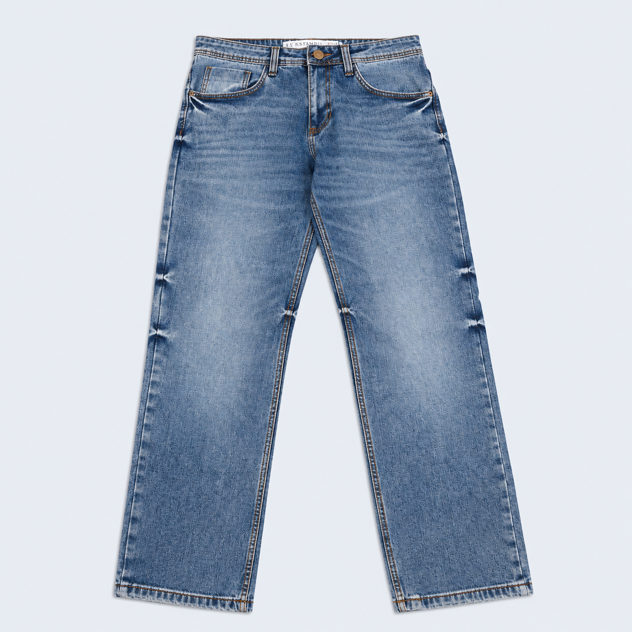 Jean hombre regular azul clasico