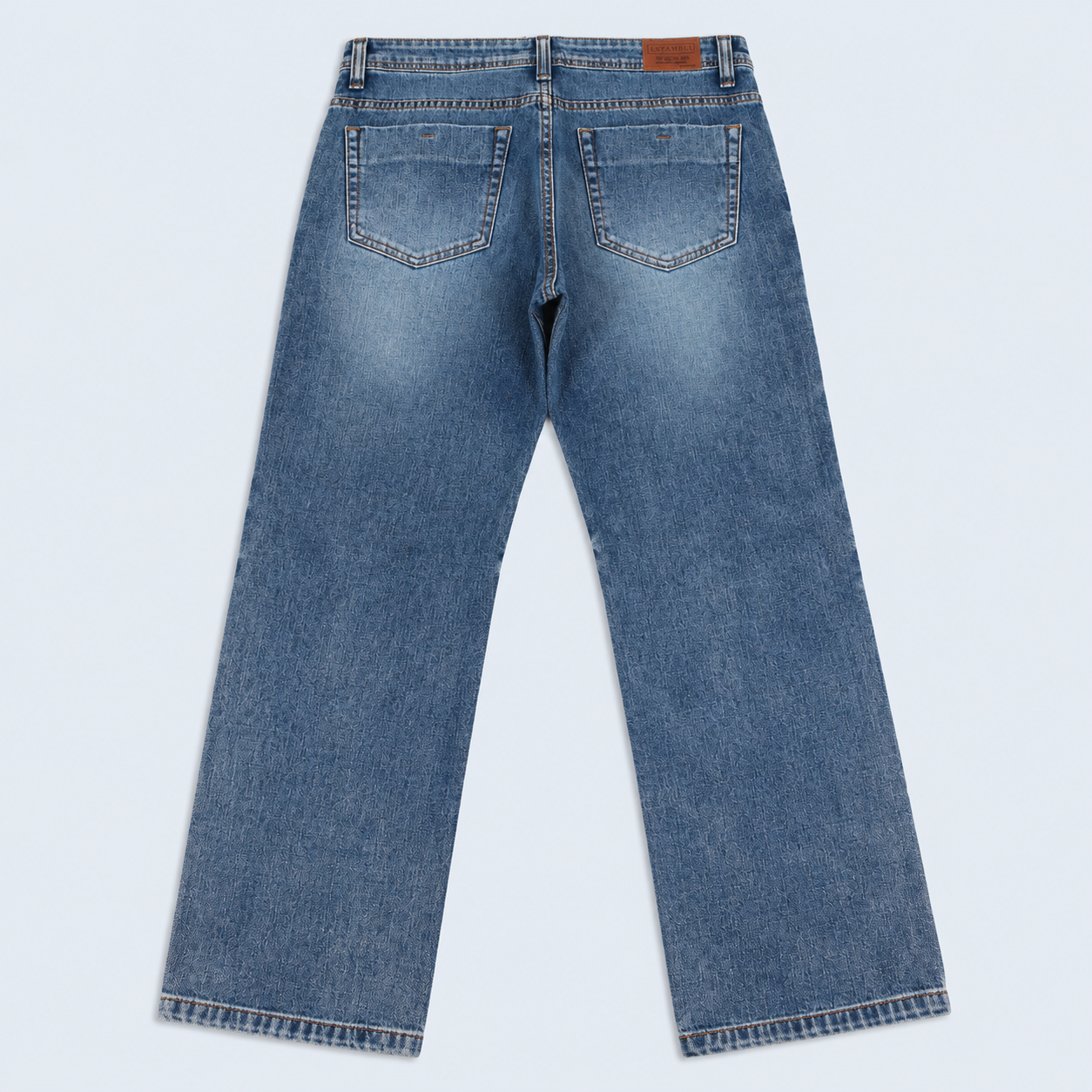 Jean hombre regular azul clasico
