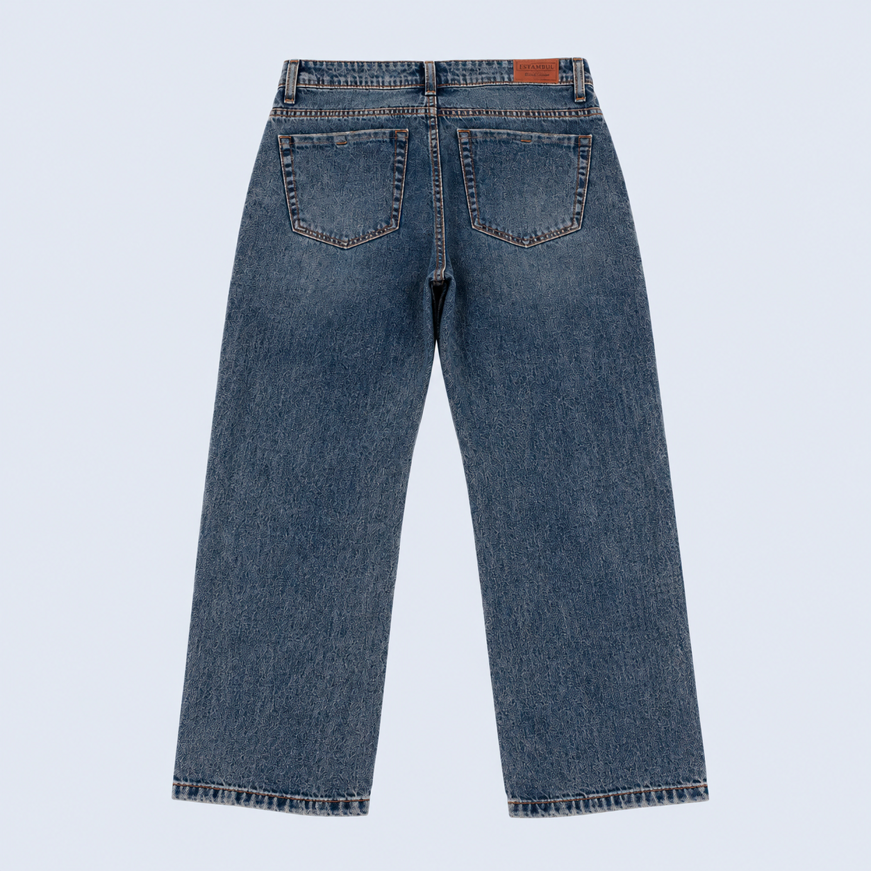 Jean hombre ancho con tramas