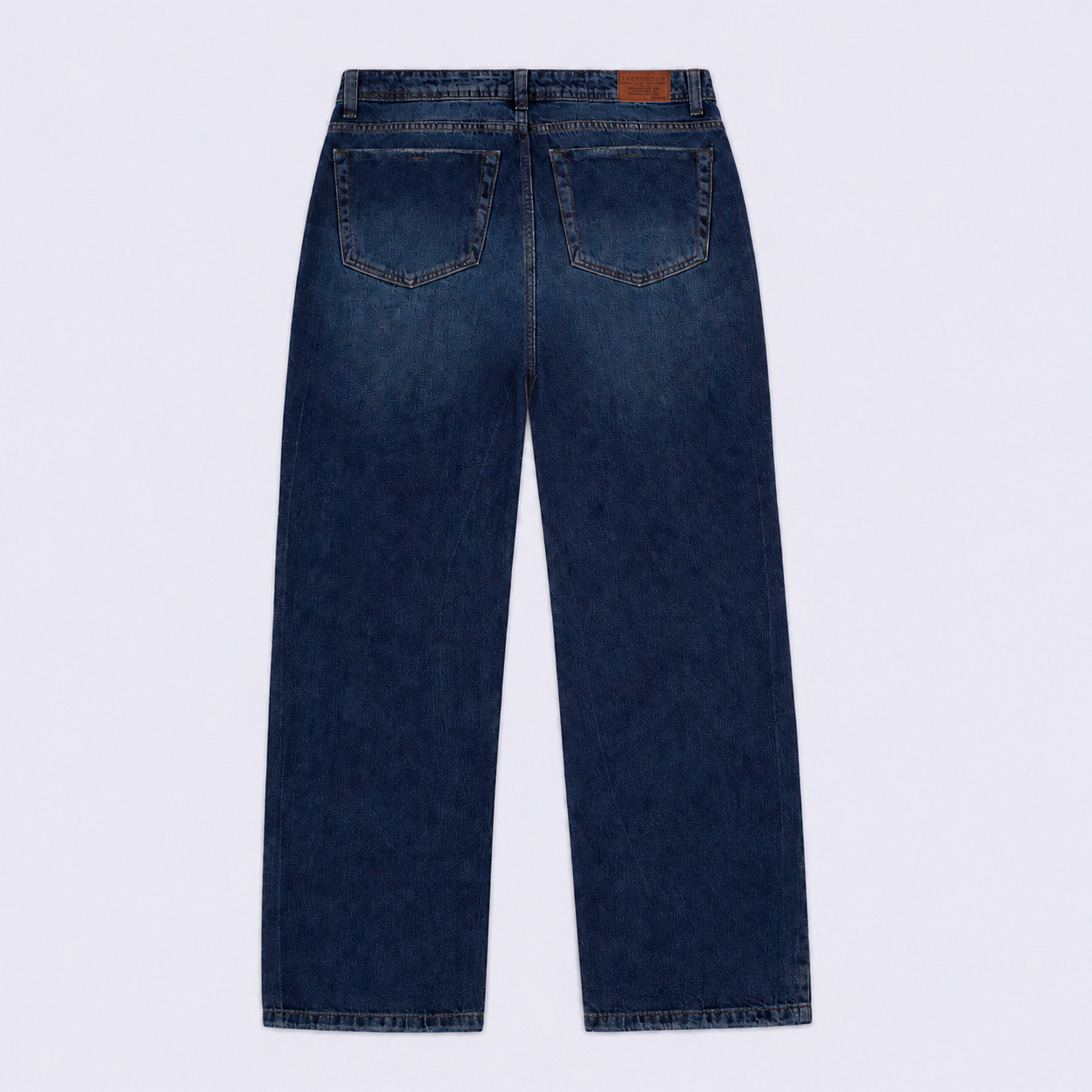 Jean hombre regular con tramas