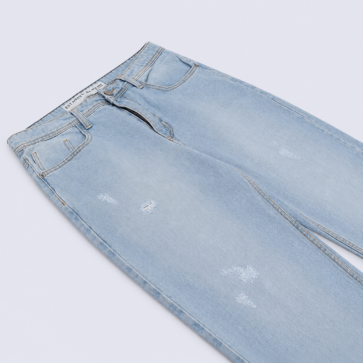 Jean hombre regular azul claro
