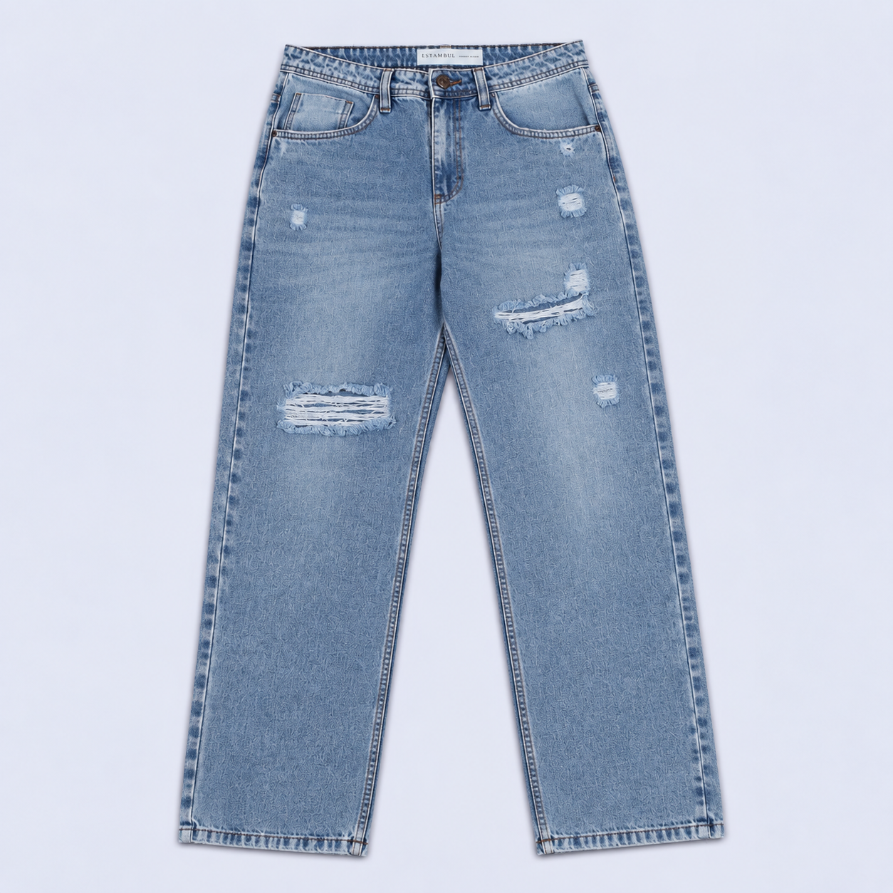 Jean hombre regular azul claro