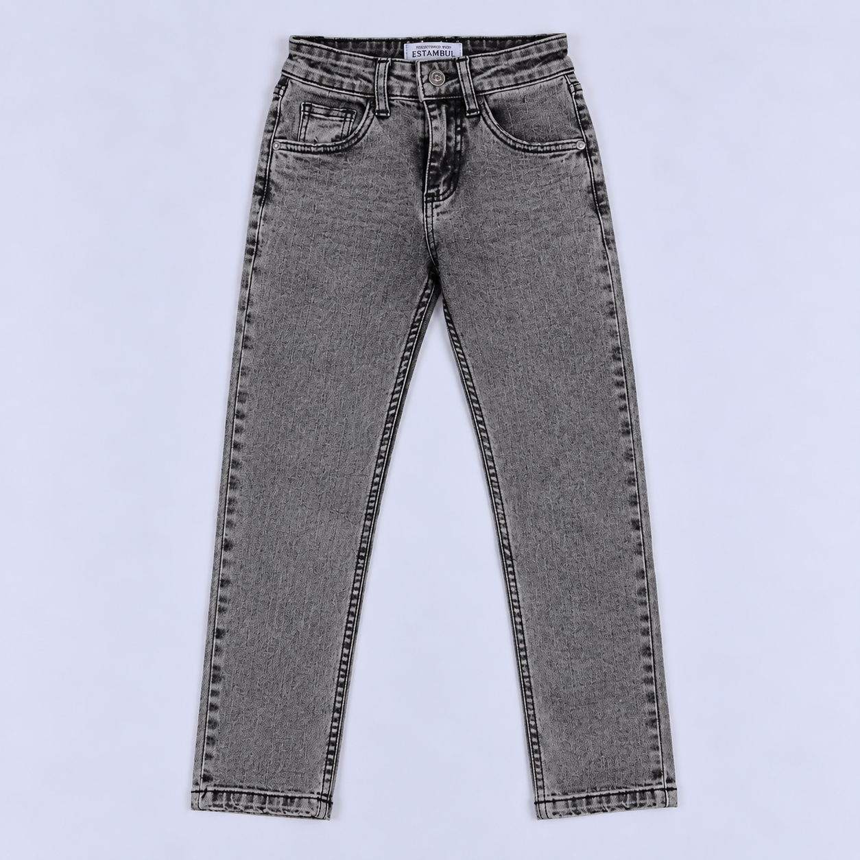 Jean niño skinny gris con clásico