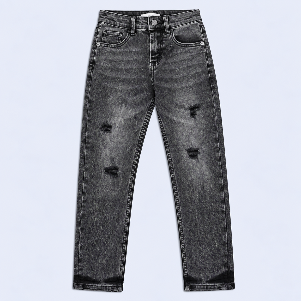Jean niño skinny gris roto