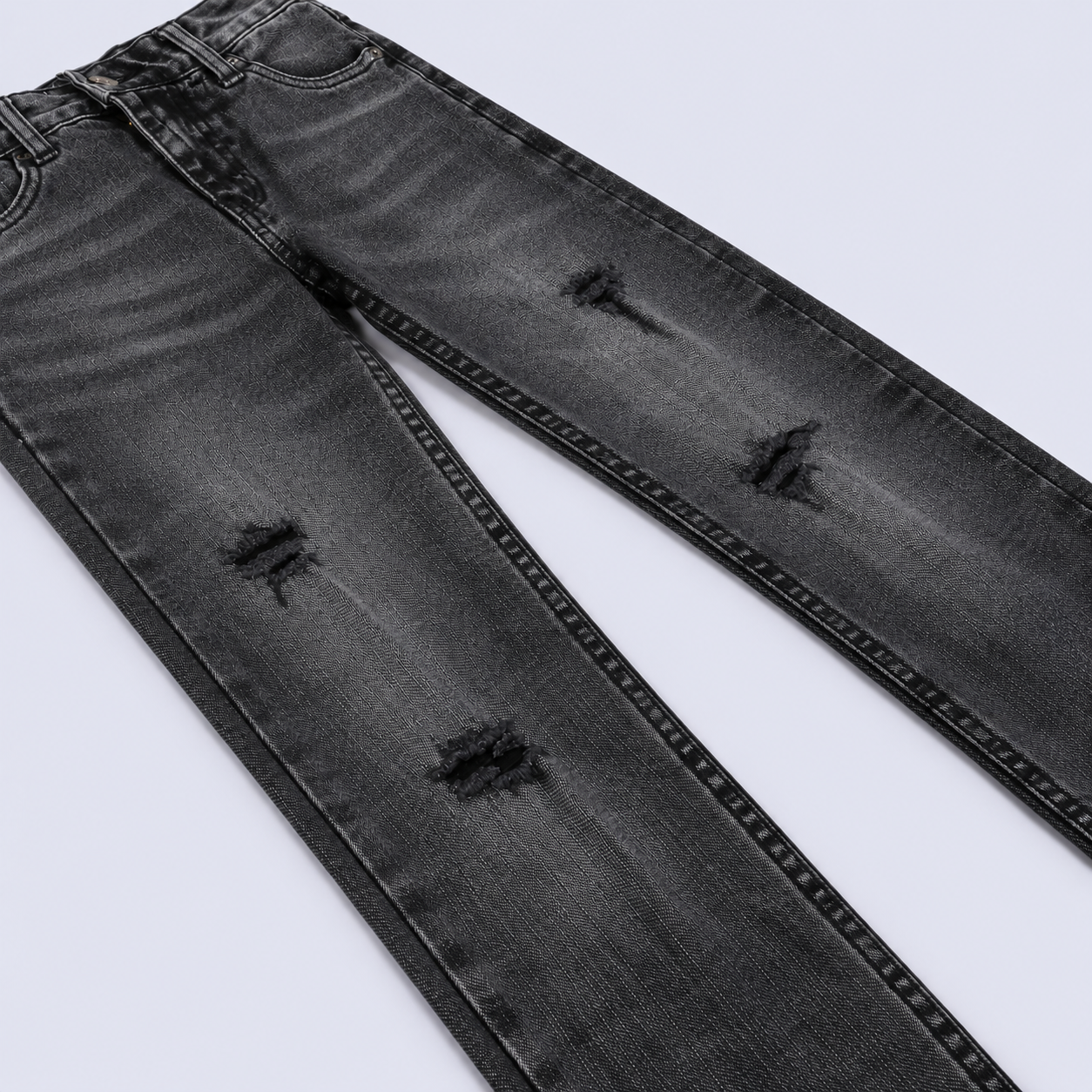 Jean niño skinny gris roto