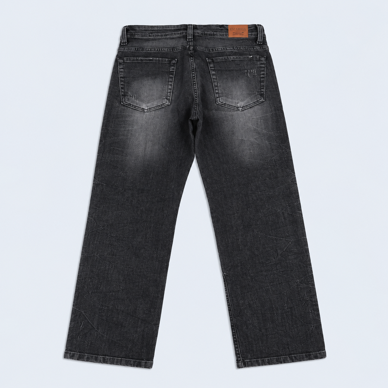 Jean hombre regular roto rodilla