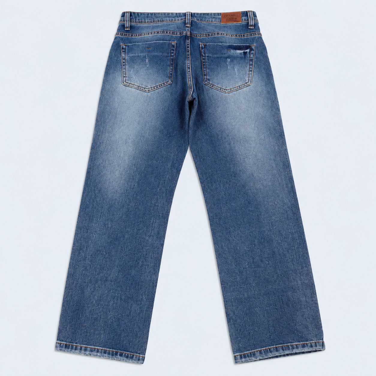 Jean hombre regular azul clasico