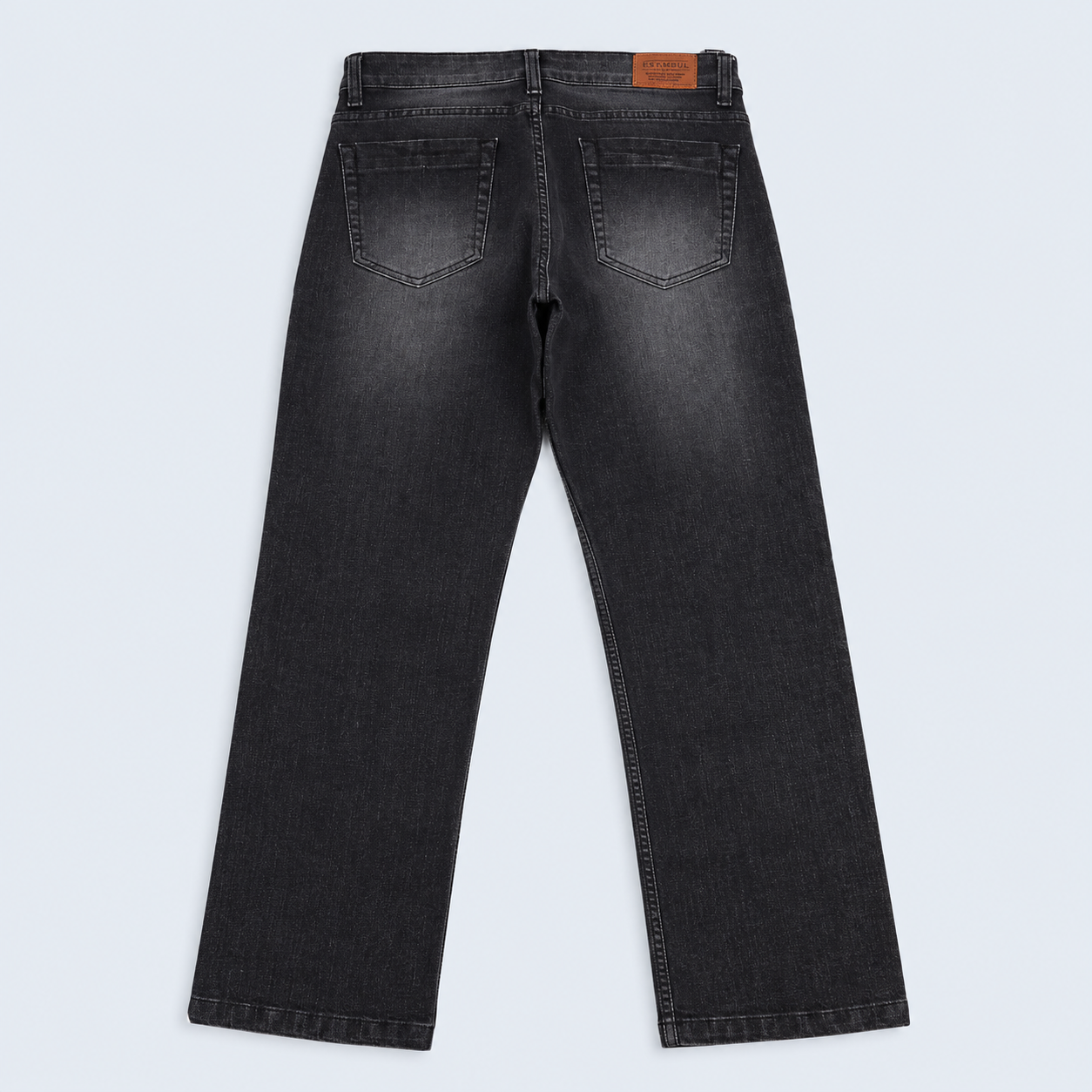 Jean hombre regular negro clasico claro