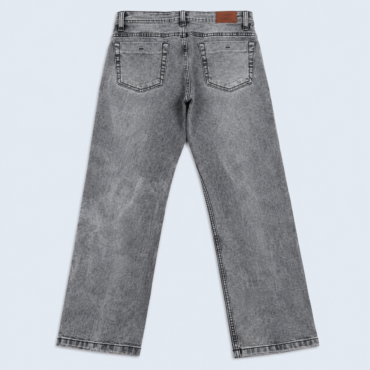 Jean hombre regular gris con rotos