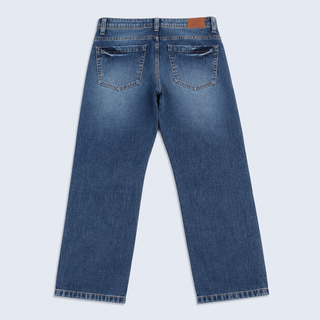 Jean hombre regular azul clasico