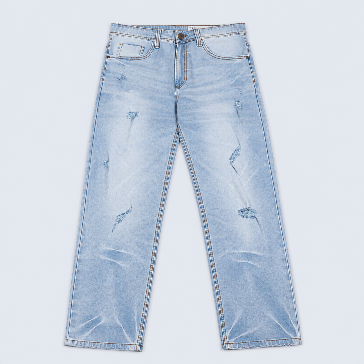 Jean hombre regular azul claro