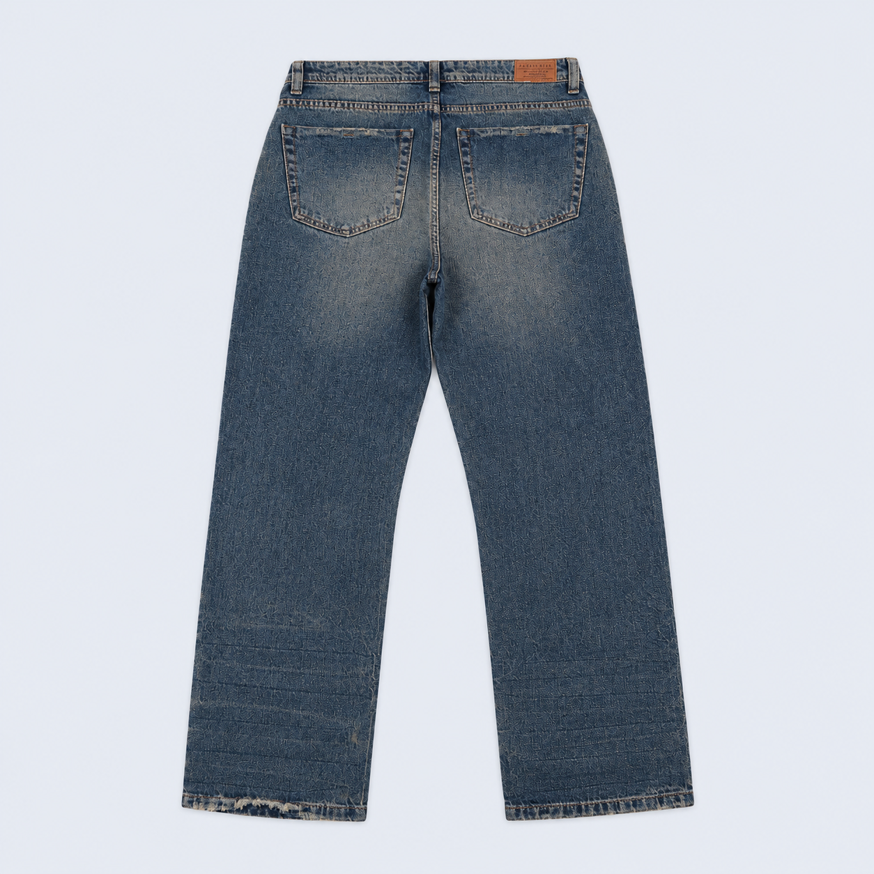 Jean hombre regular roto rodilla