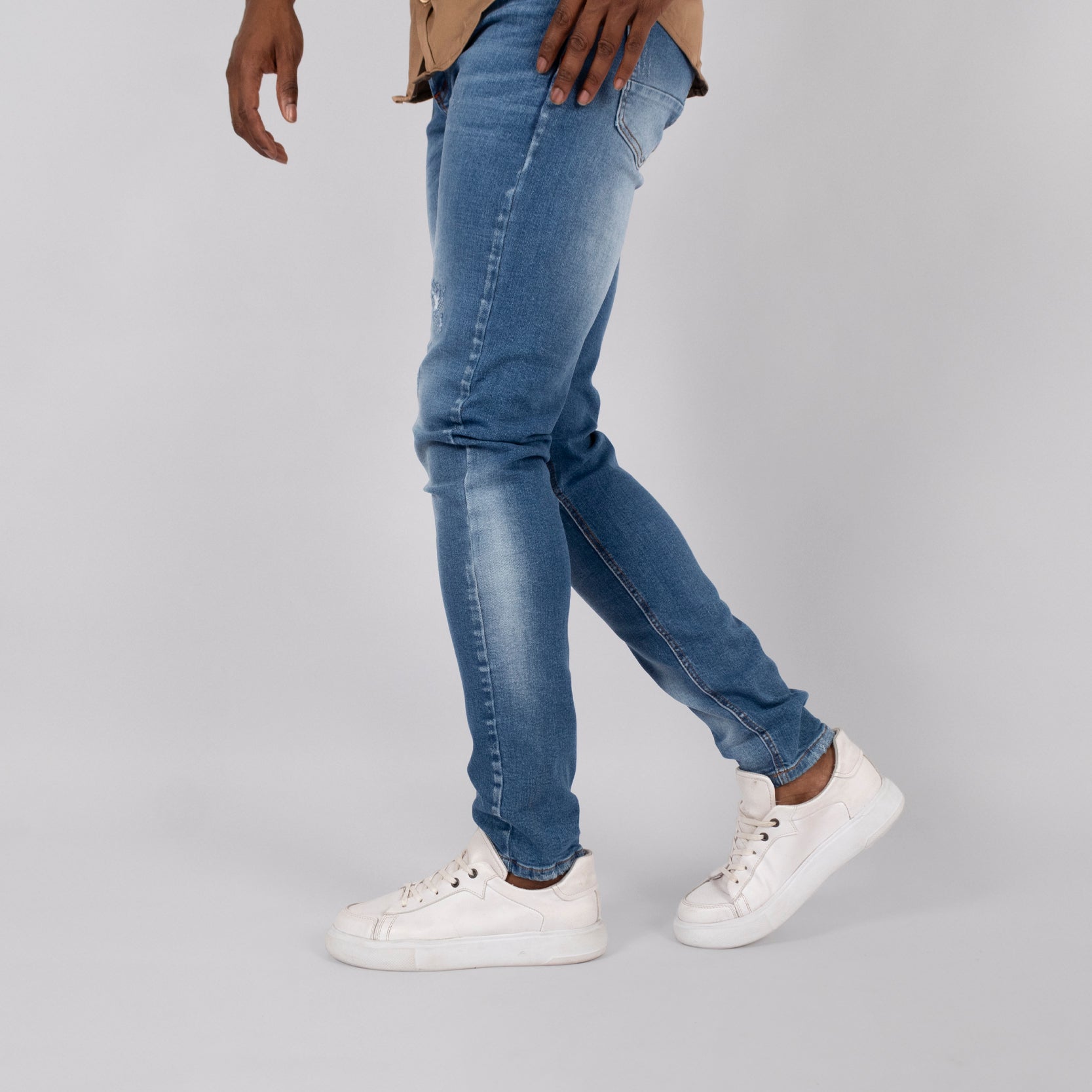 Jean hombre skinny Desgaste