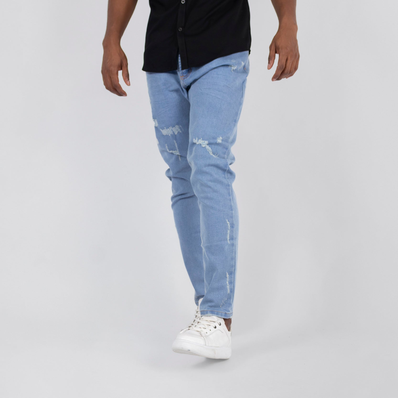 Jean hombre skinny azul medio
