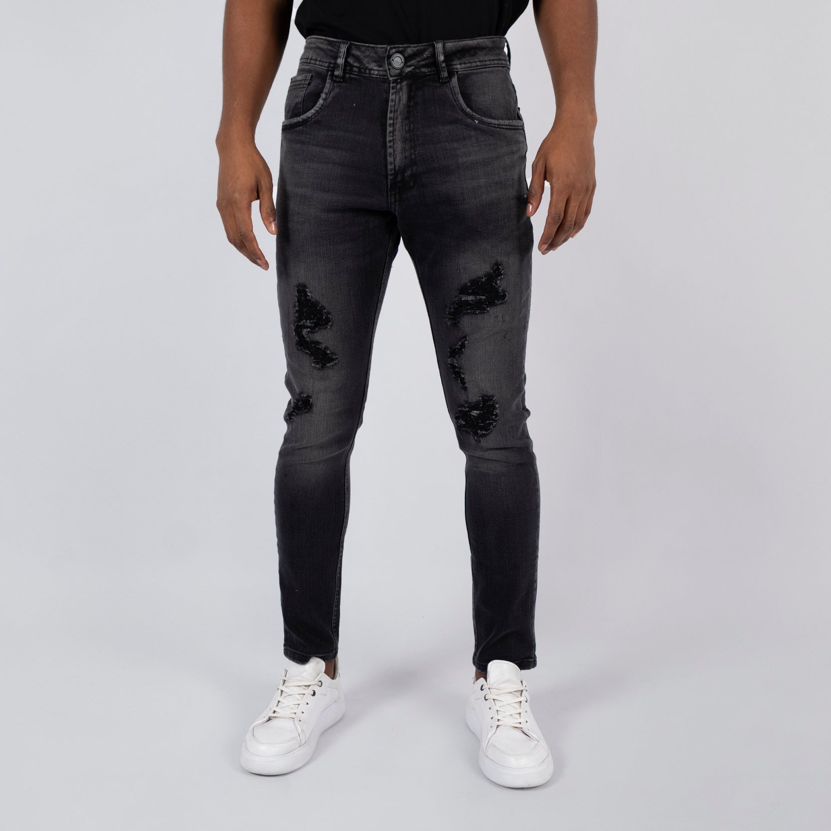 Jean hombre gris oscuro