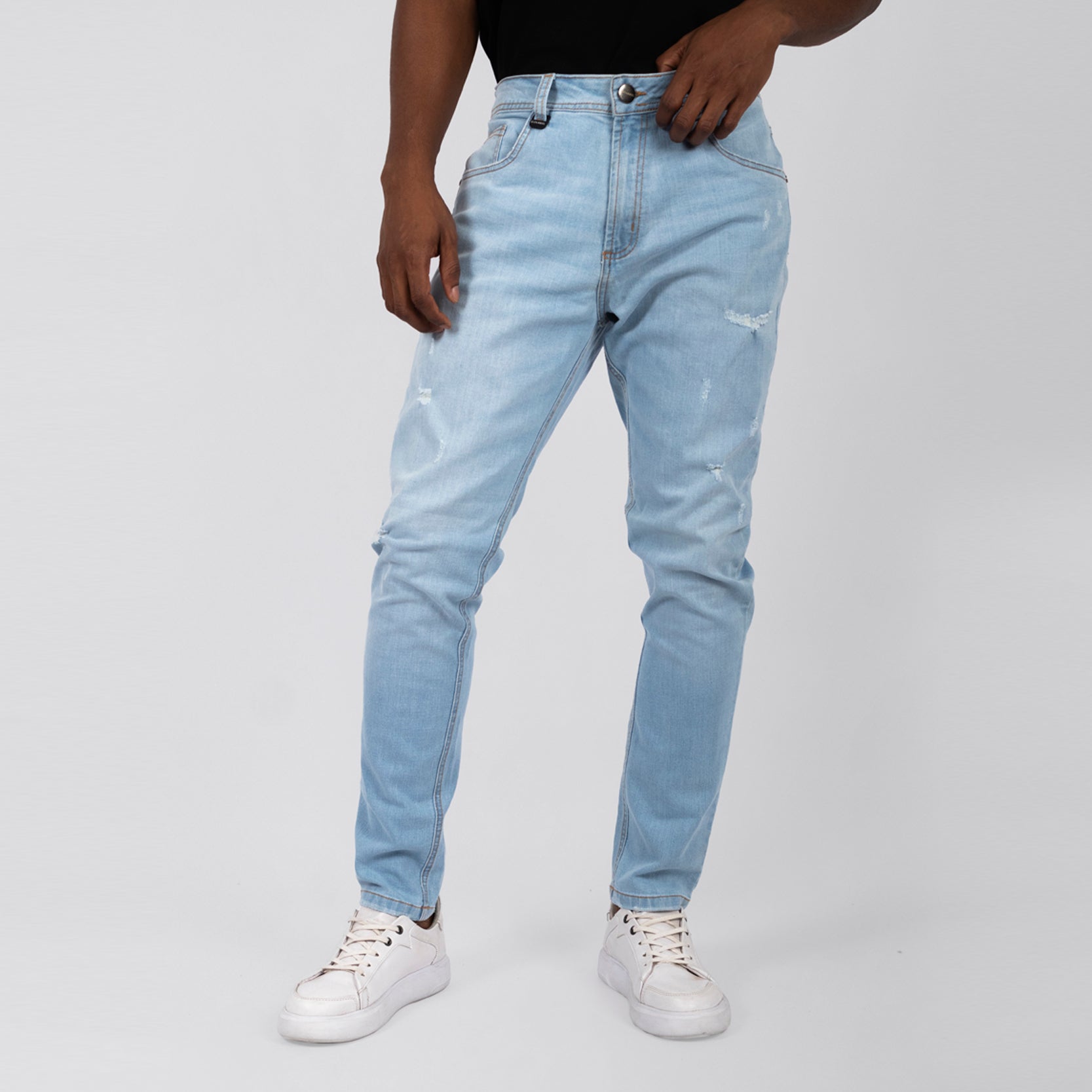 Jean hombre regular azul claro