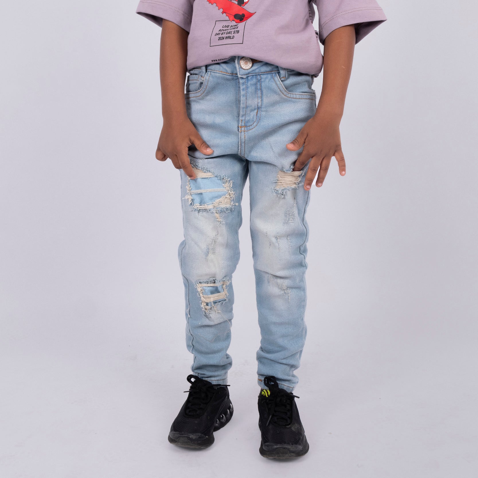 Jean niño Skinny Parches