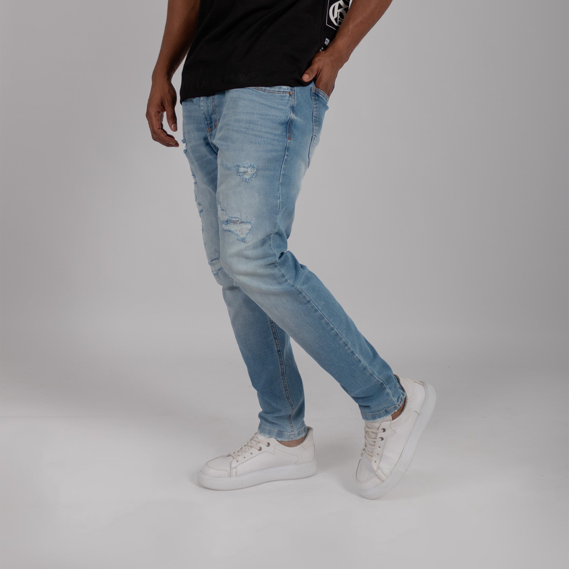 Jean hombre skinny azul