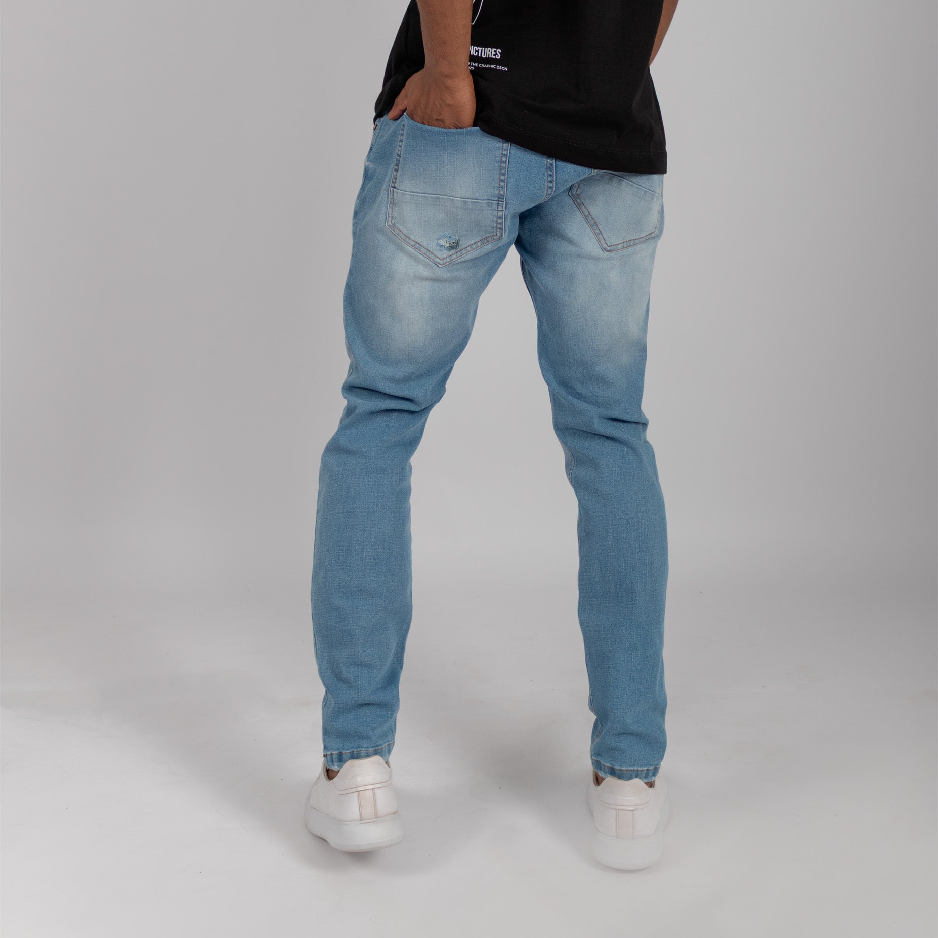 Jean hombre skinny azul