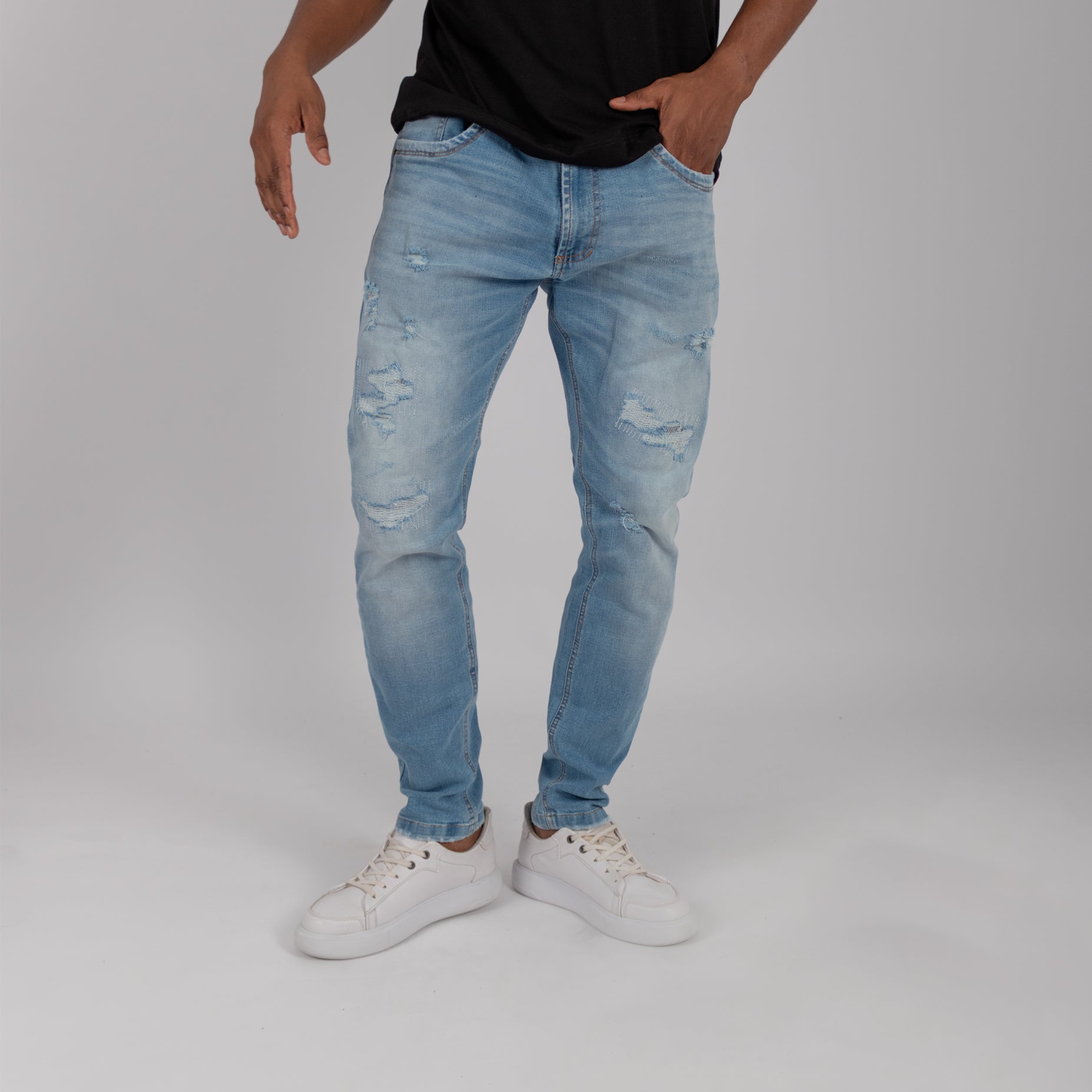 Jean hombre skinny azul