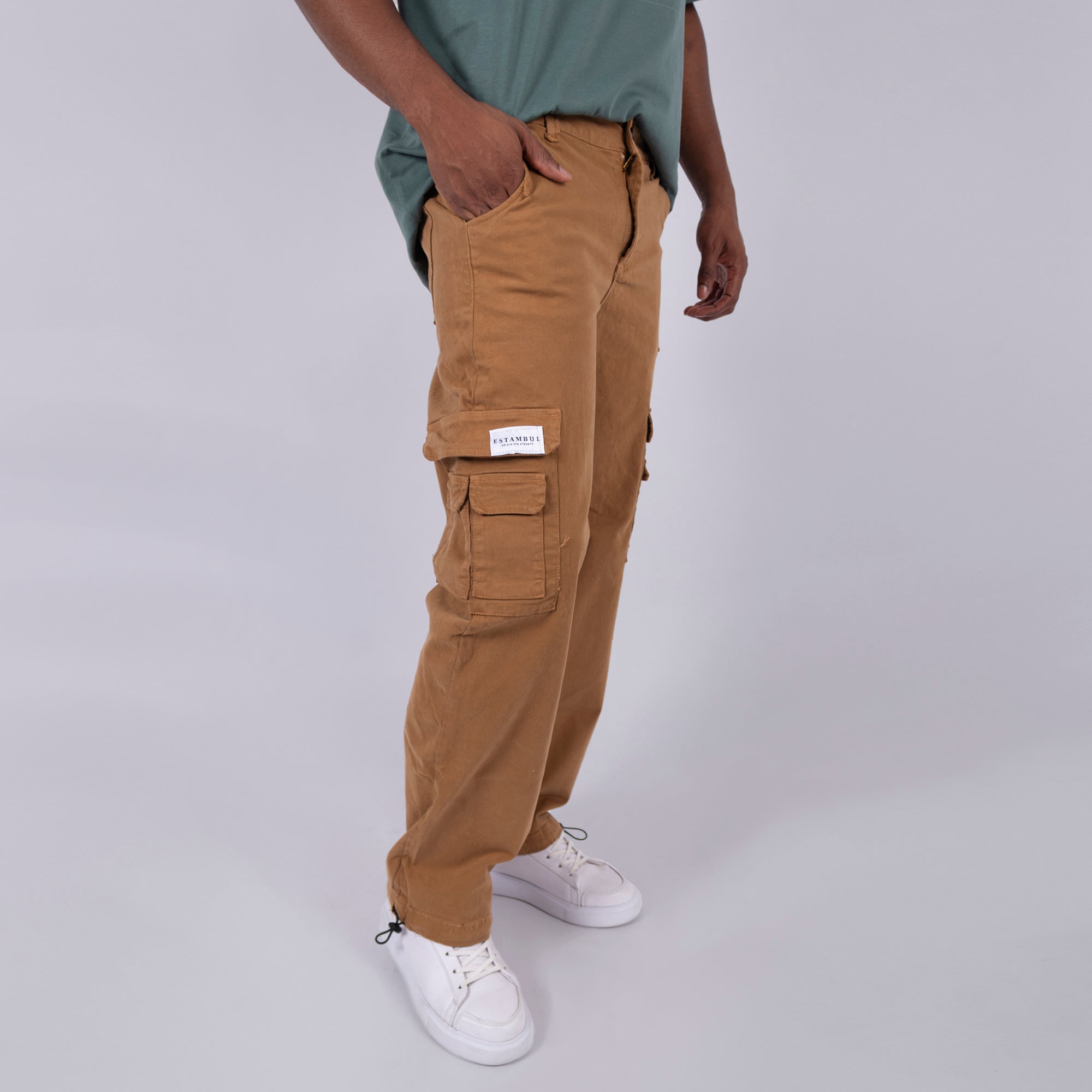 Jogger hombre Cargo Camel