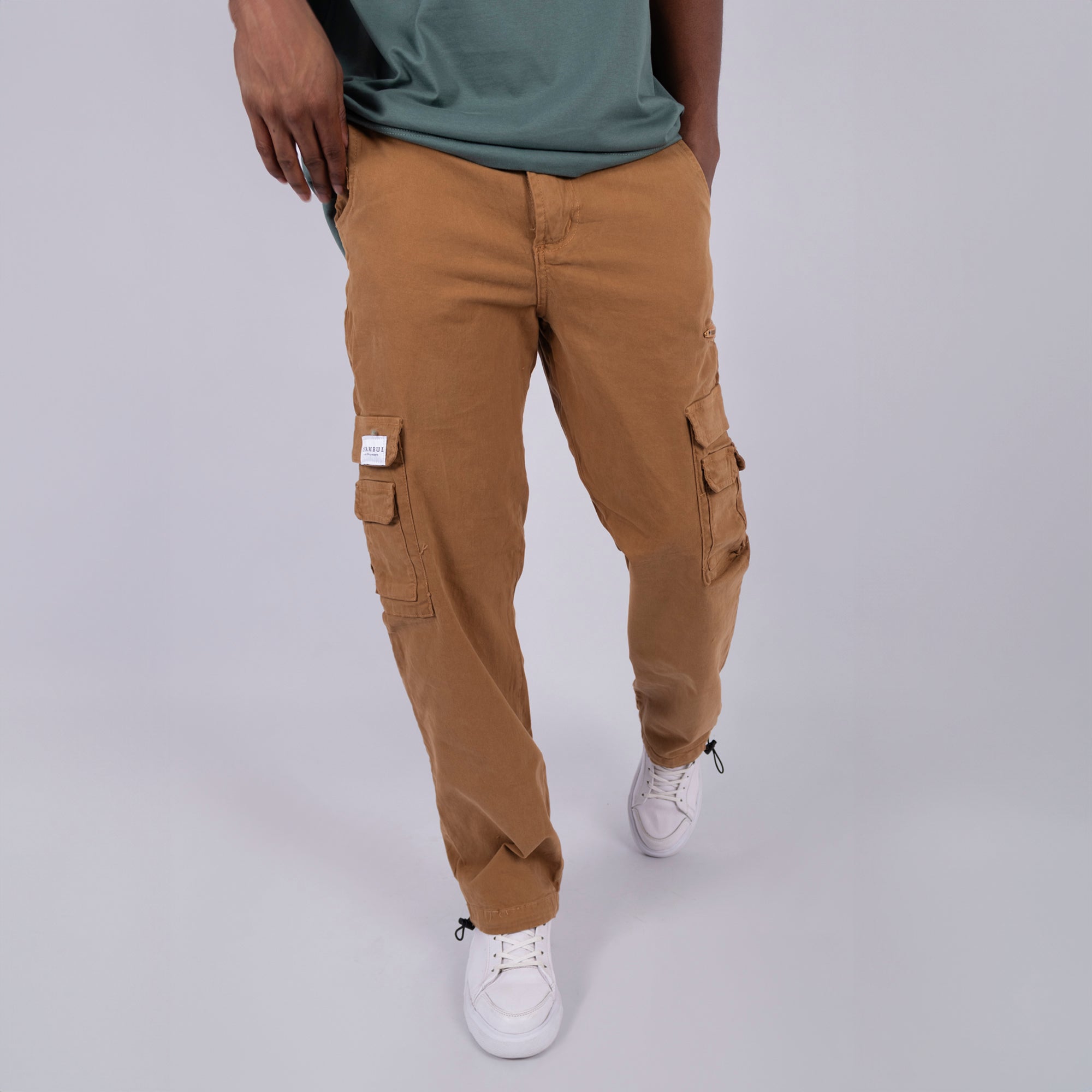 Jogger hombre Cargo Camel