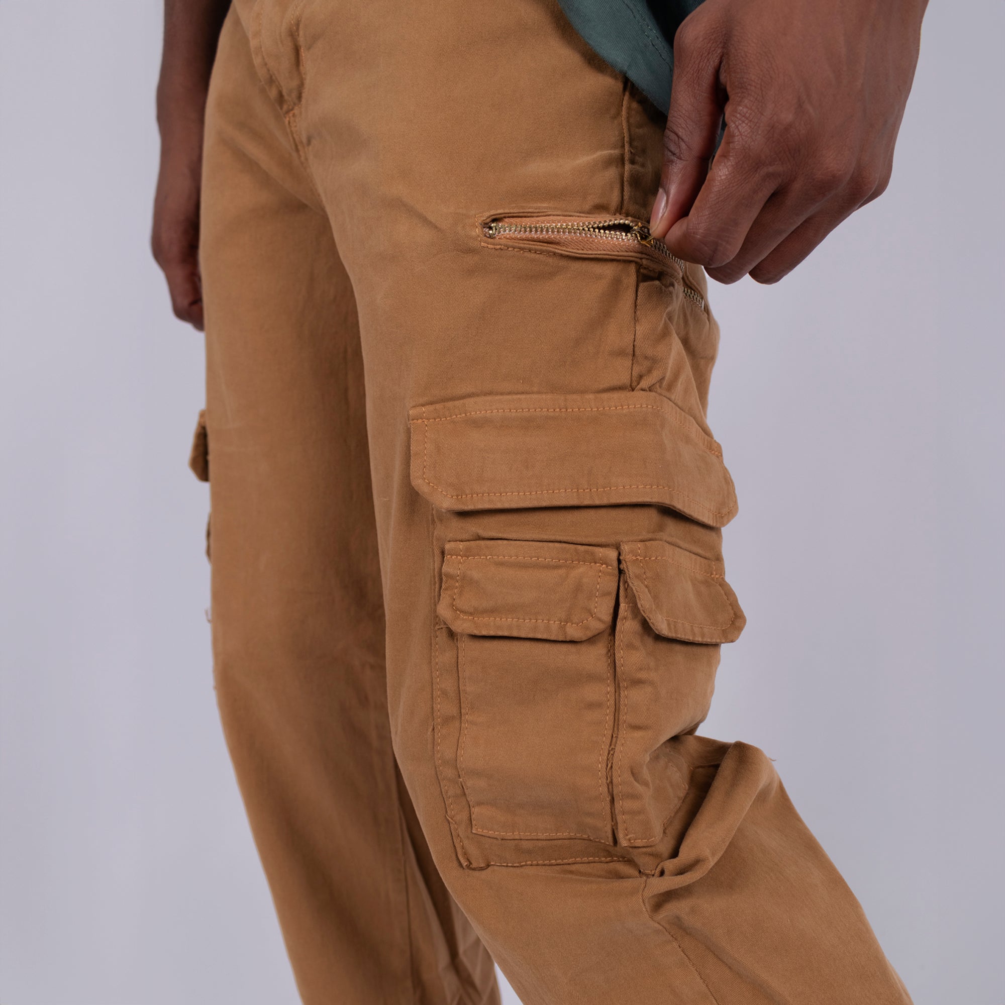Jogger hombre Cargo Camel