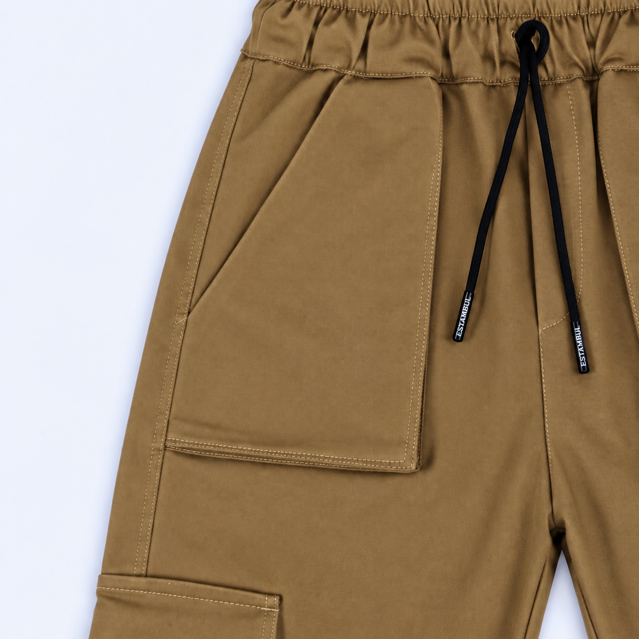 Jogger hombre dril camel