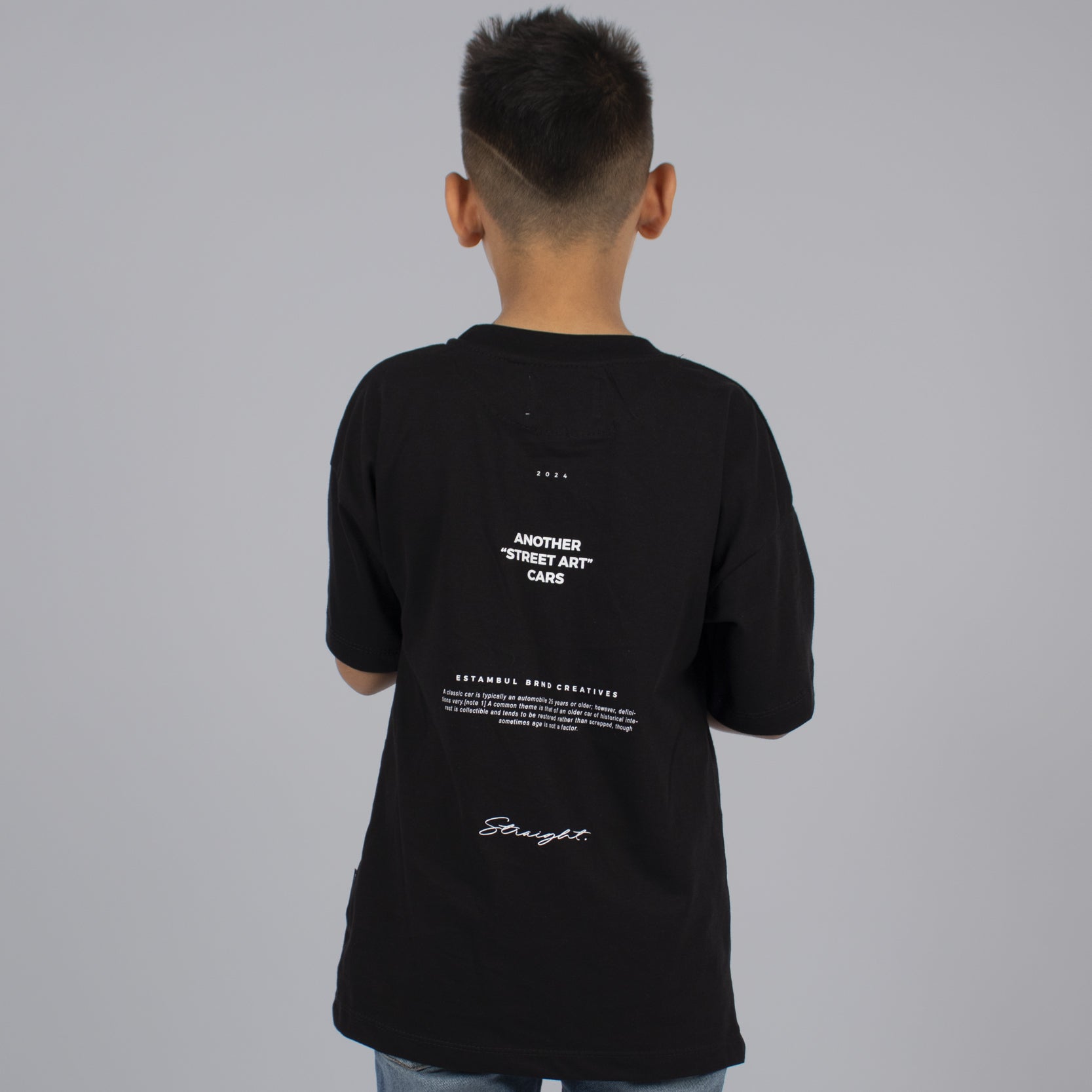 Oversize niño estampada cars