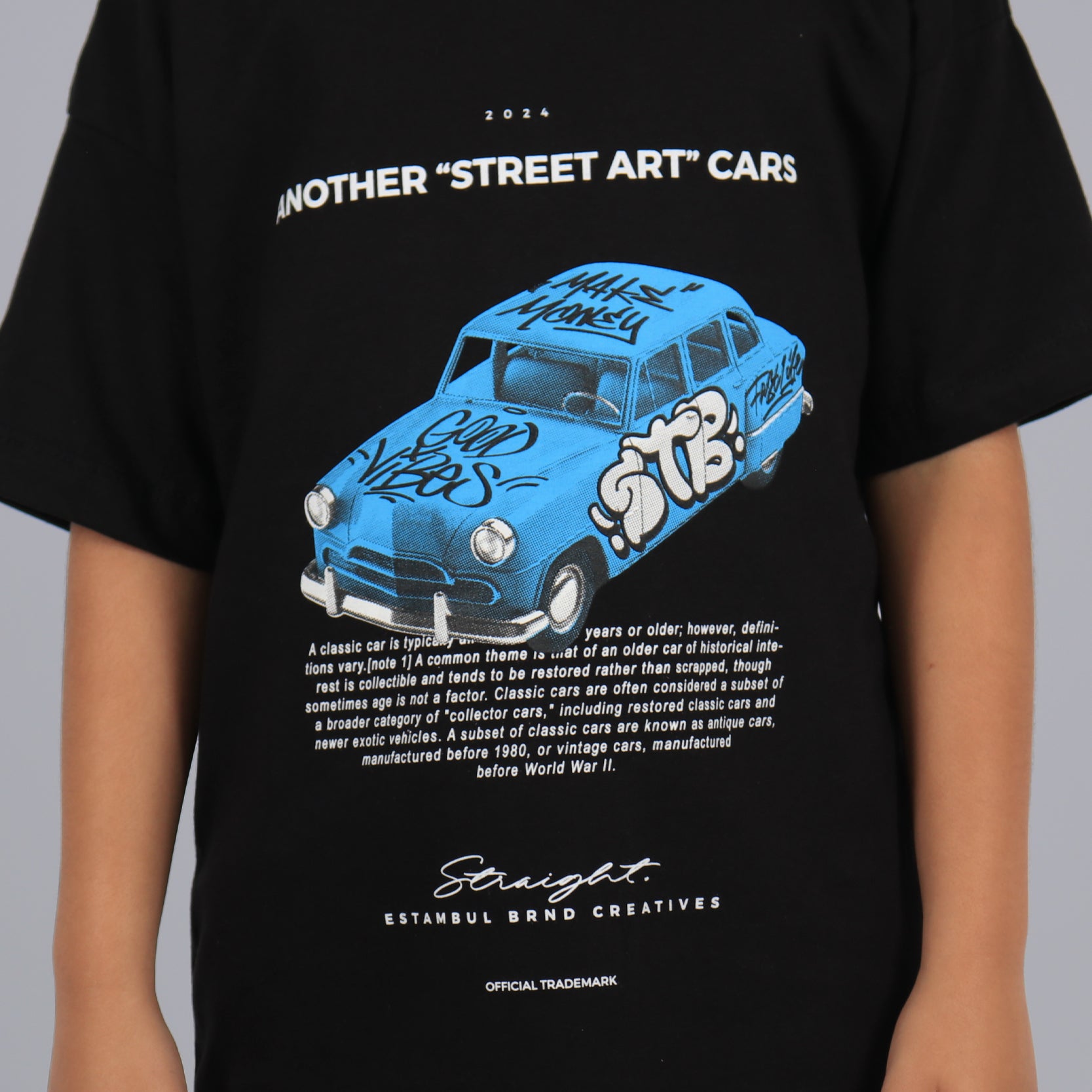 Oversize niño estampada cars