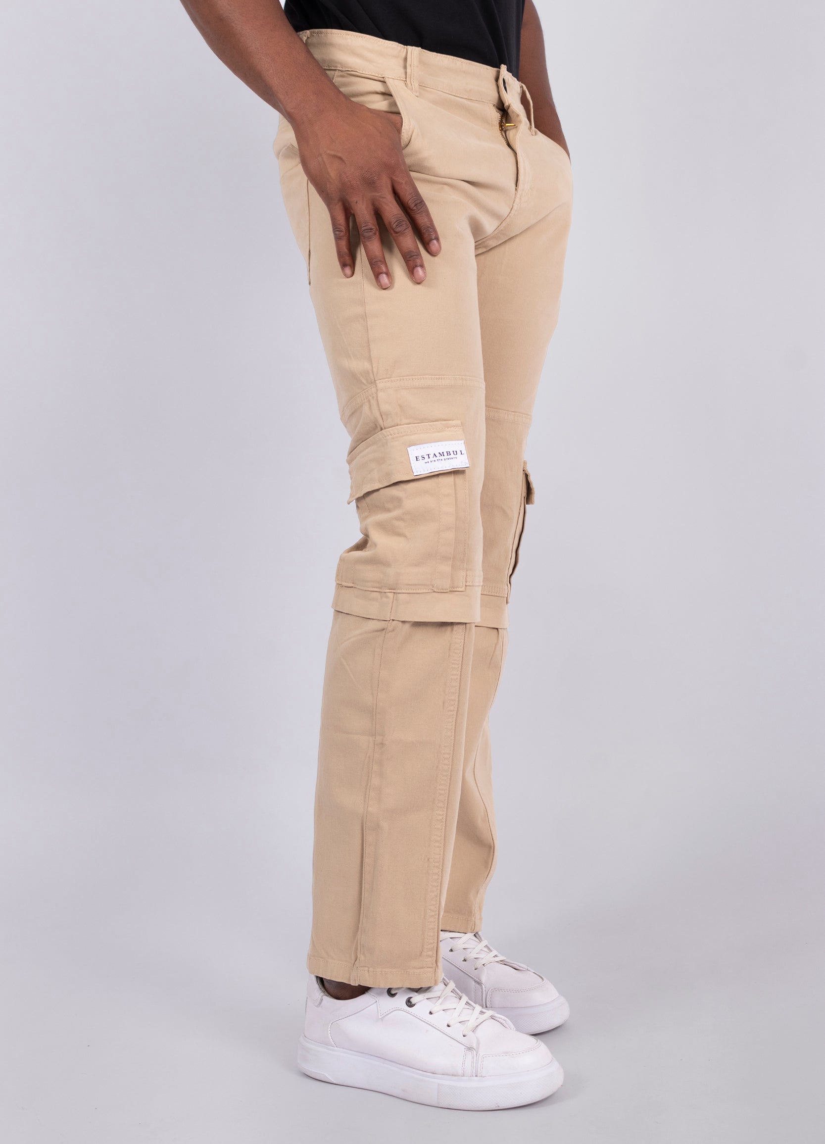 Pantalon Cargo Hombre Camel