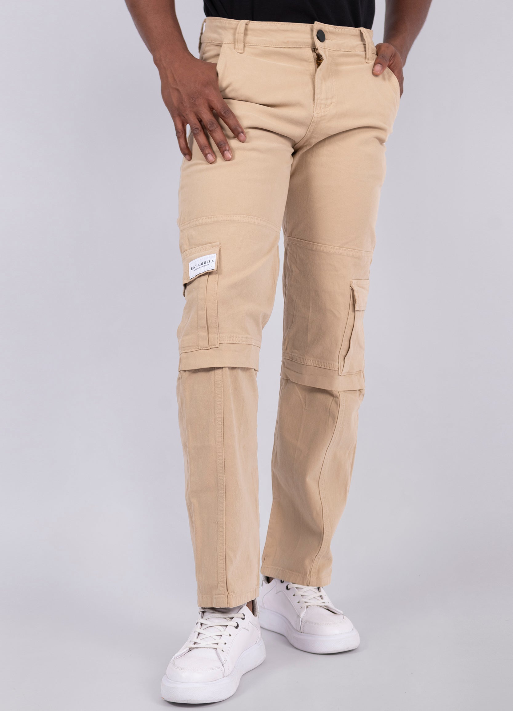 Pantalon Cargo Hombre Camel