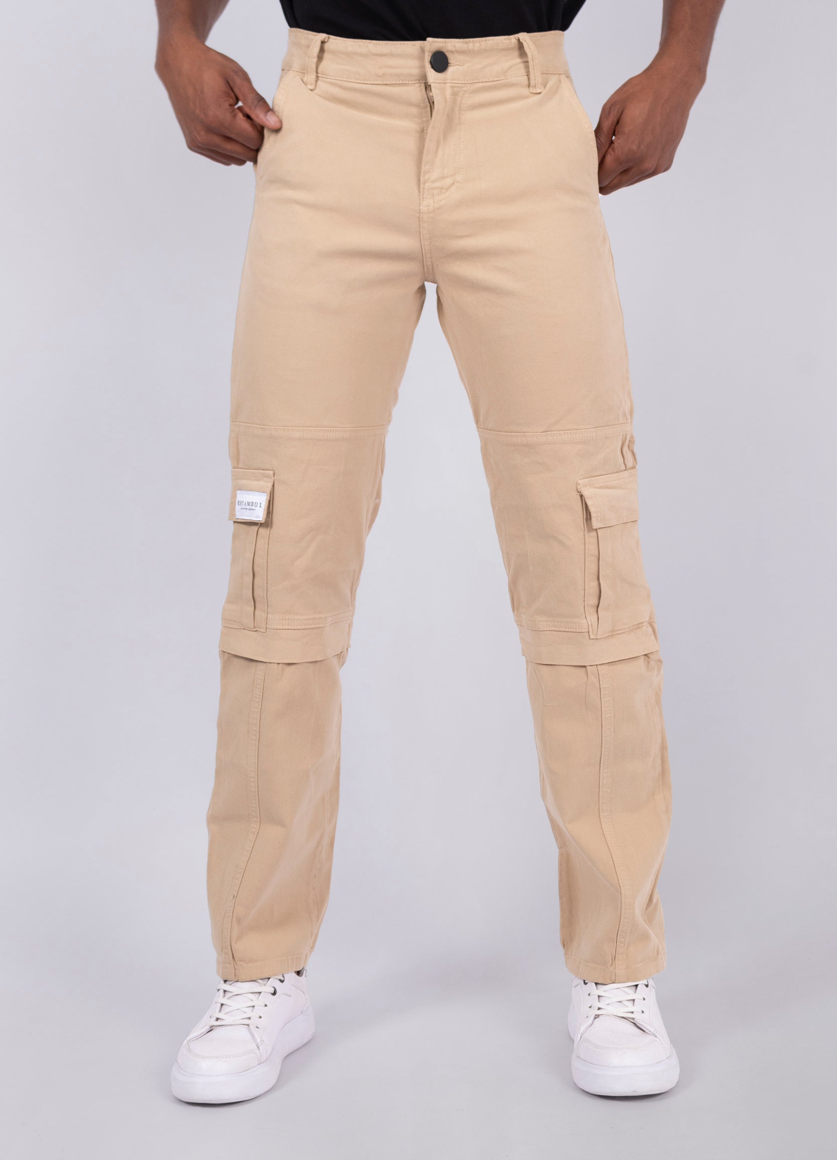 Pantalon Cargo Hombre Camel