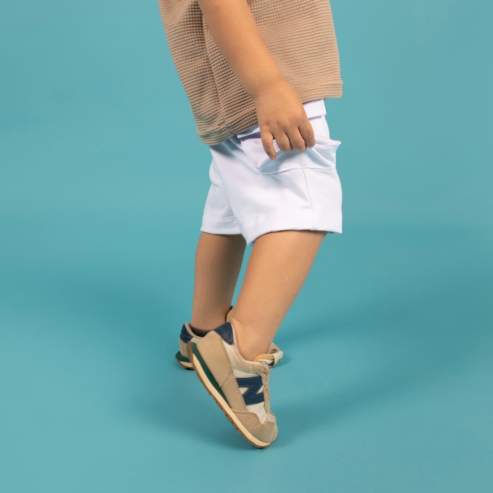 Pantaloneta baby cargo blanca