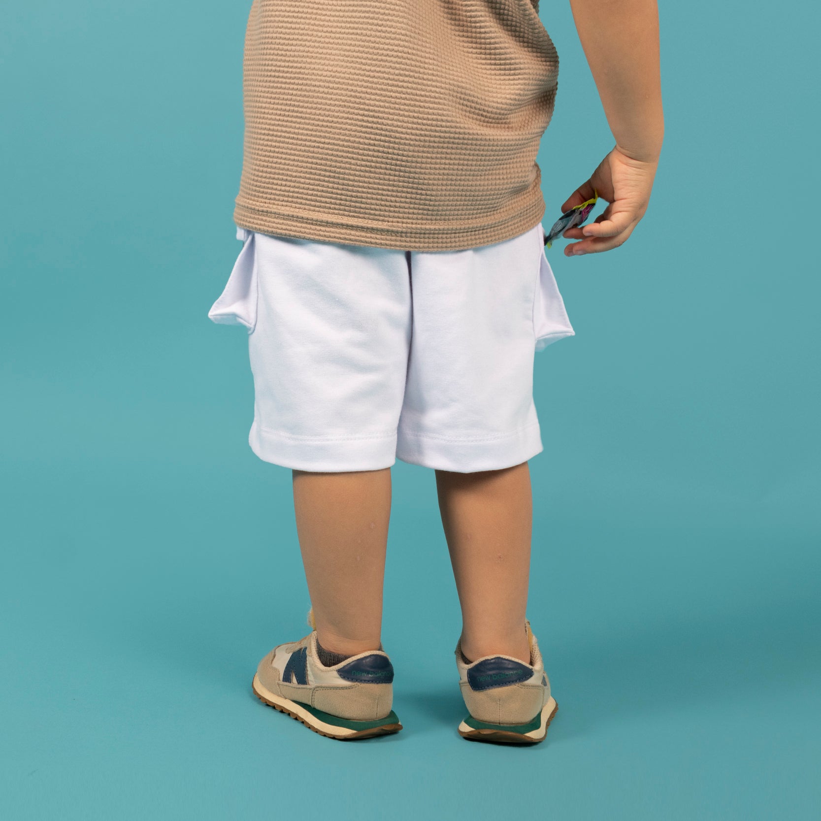 Pantaloneta baby cargo blanca