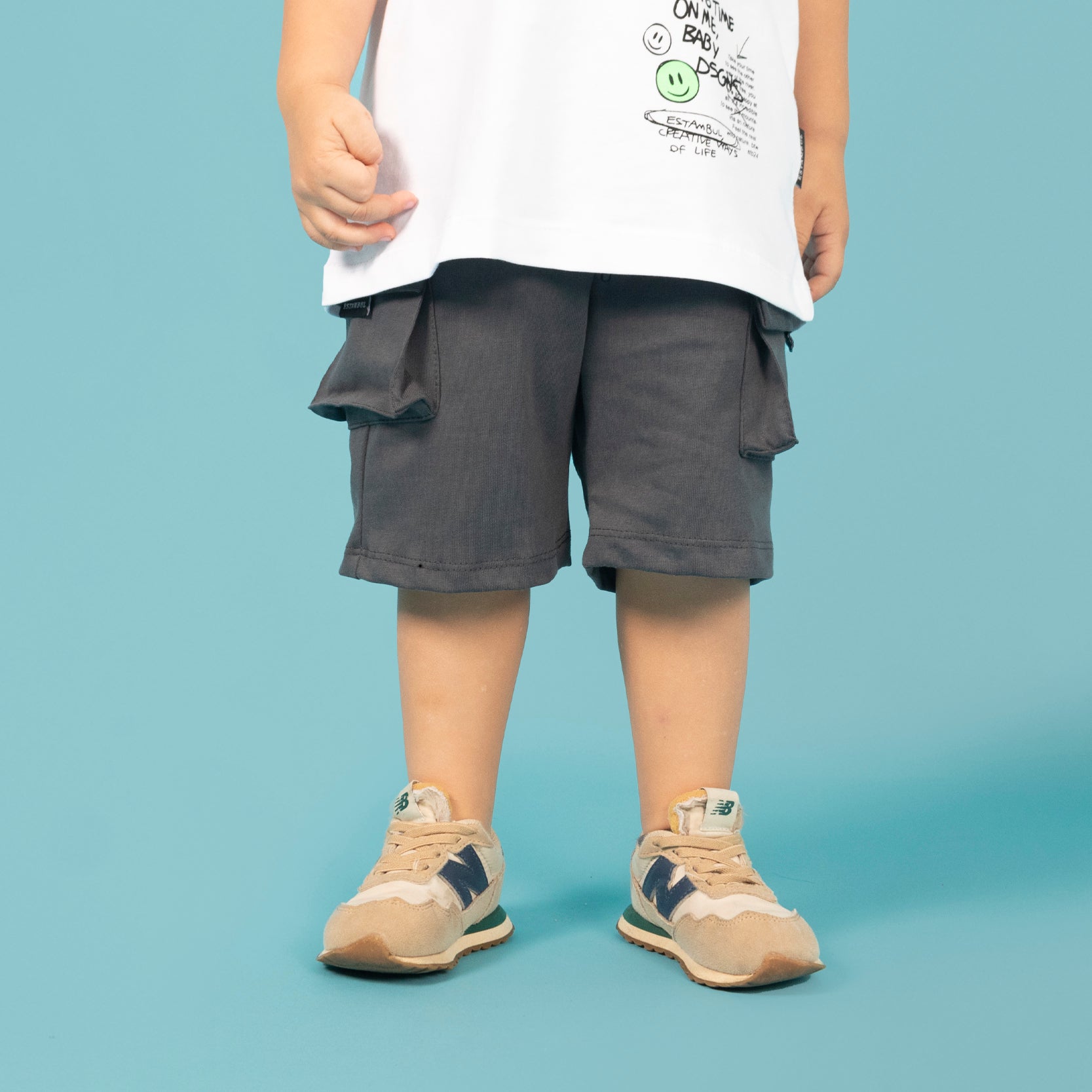 Pantaloneta baby gris