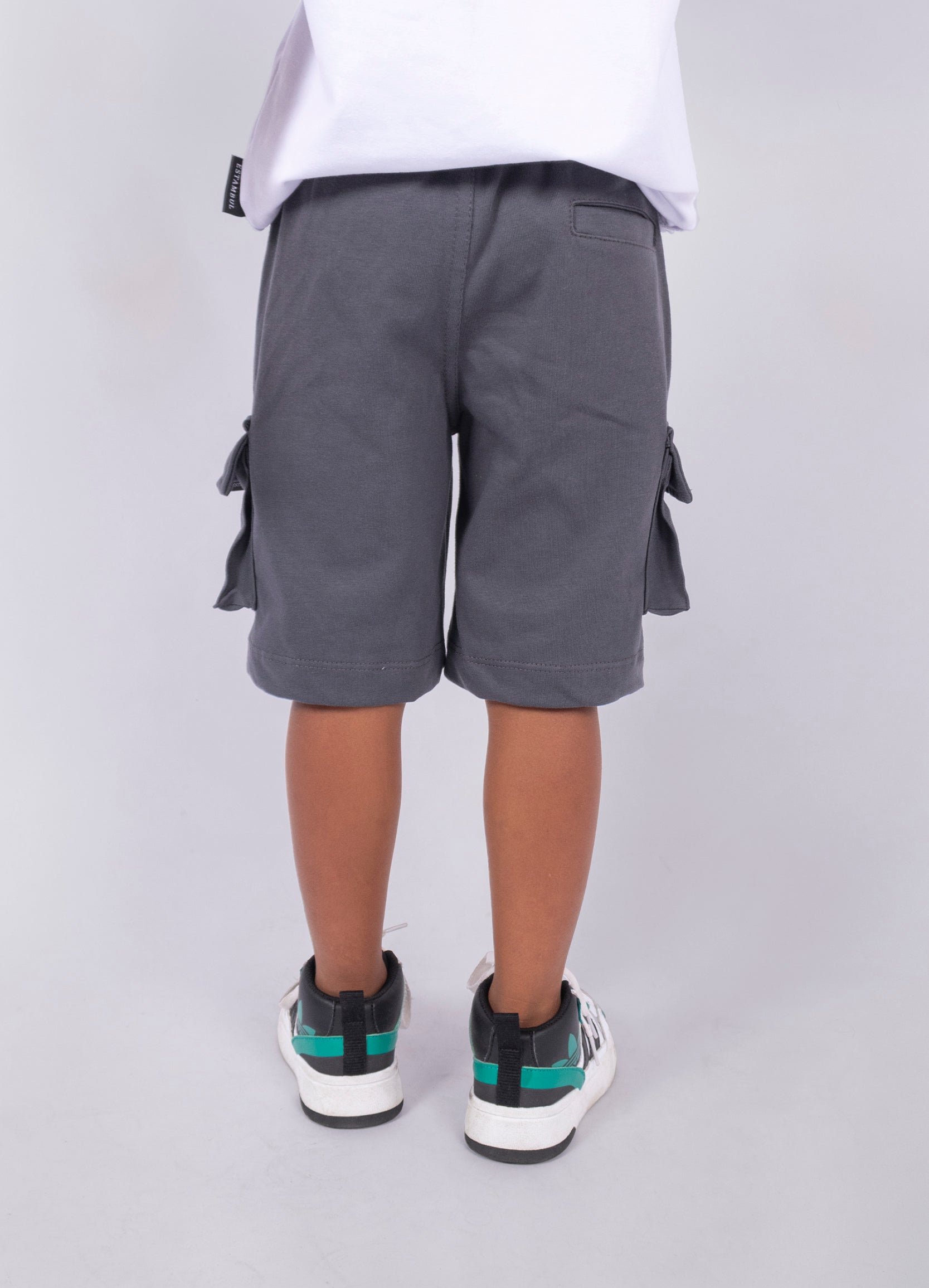 Pantaloneta niño Cargo Gris