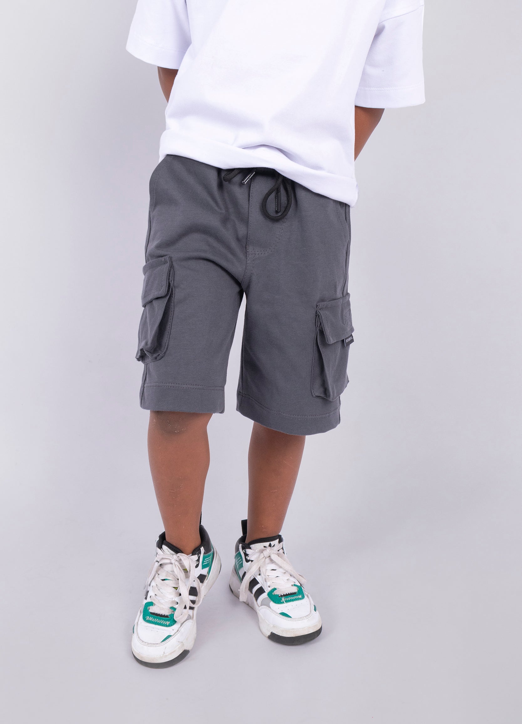 Pantaloneta niño Cargo Gris