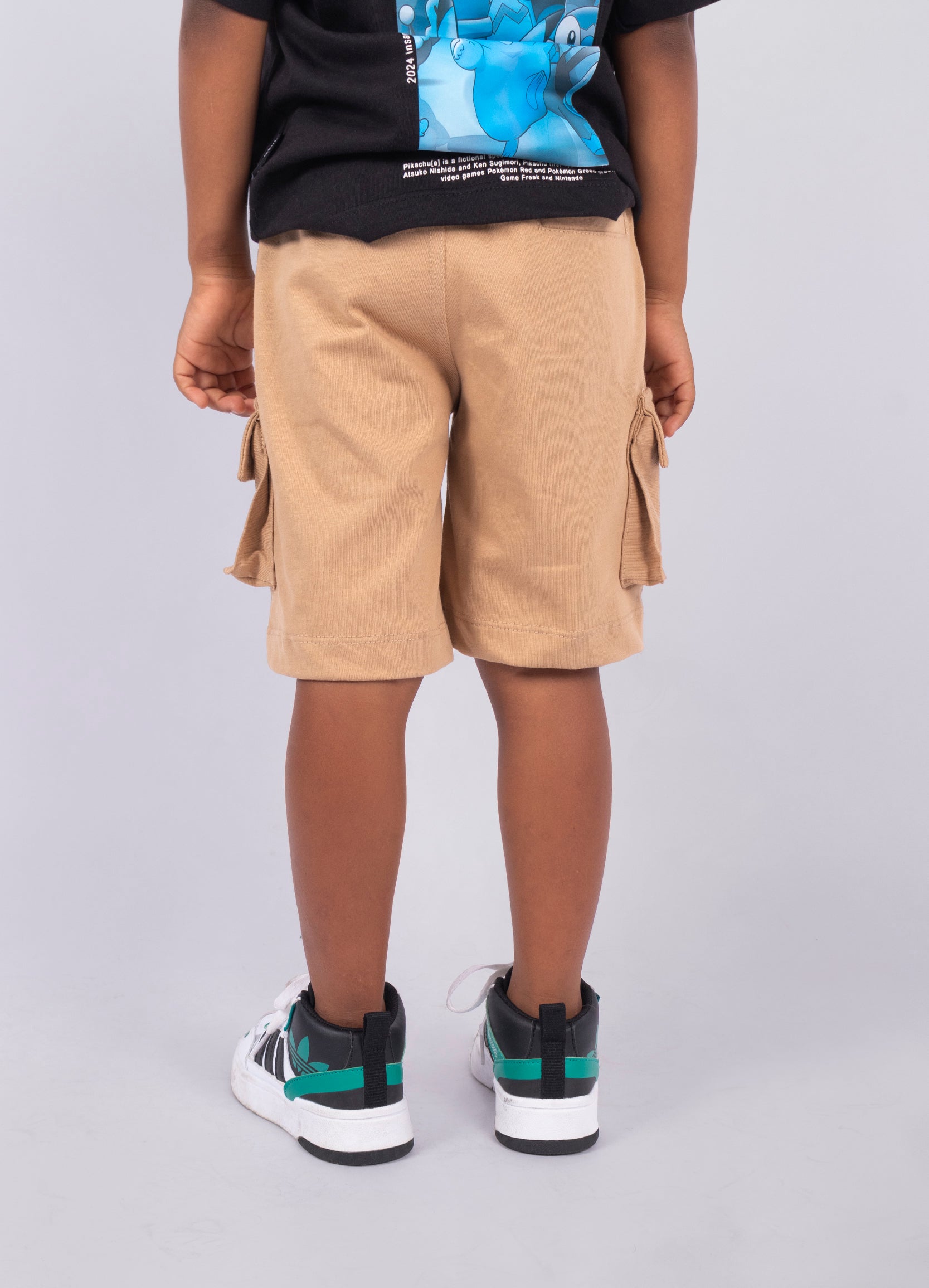 Pantaloneta niño Cargo Crema