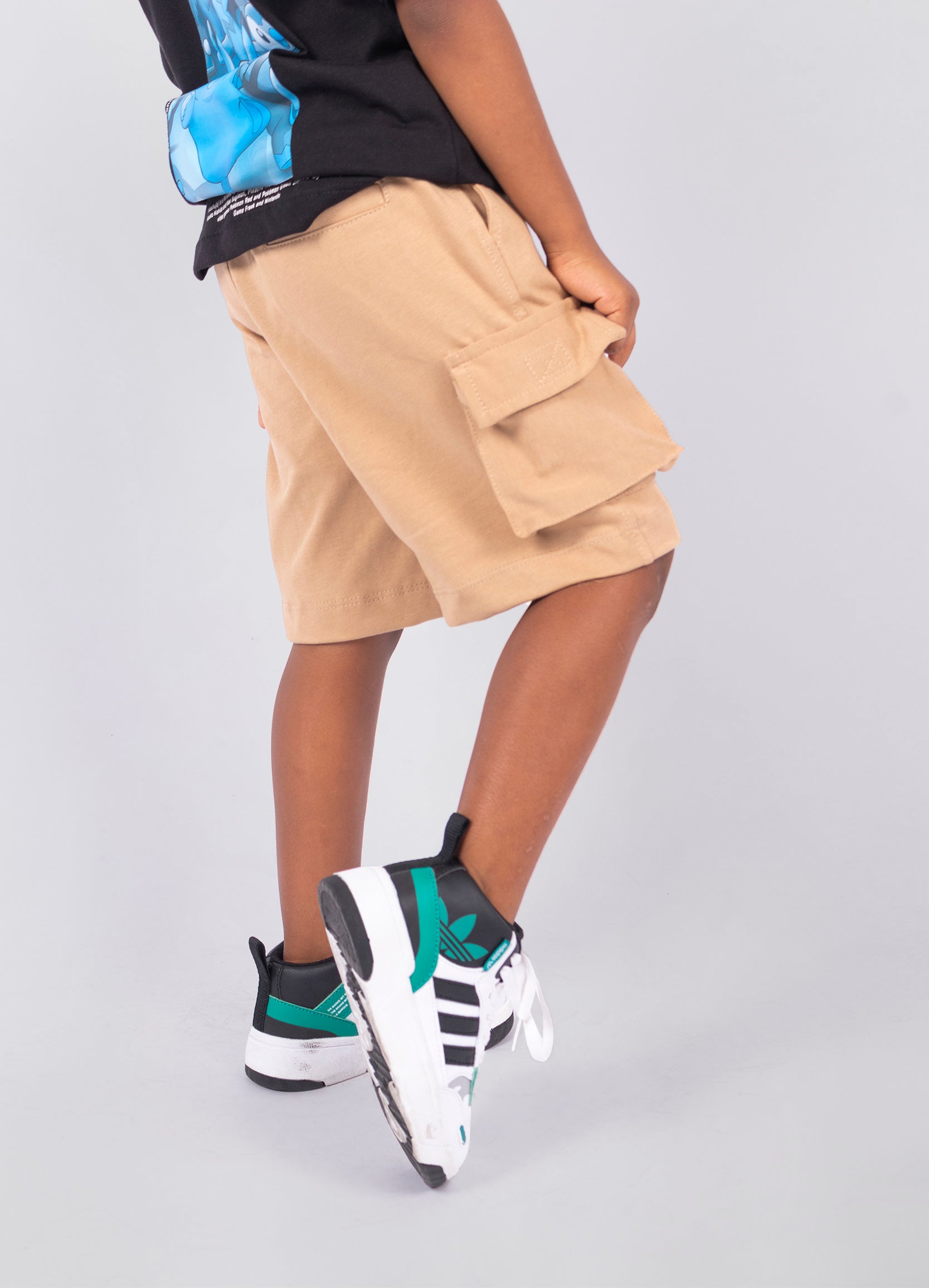 Pantaloneta niño Cargo Crema